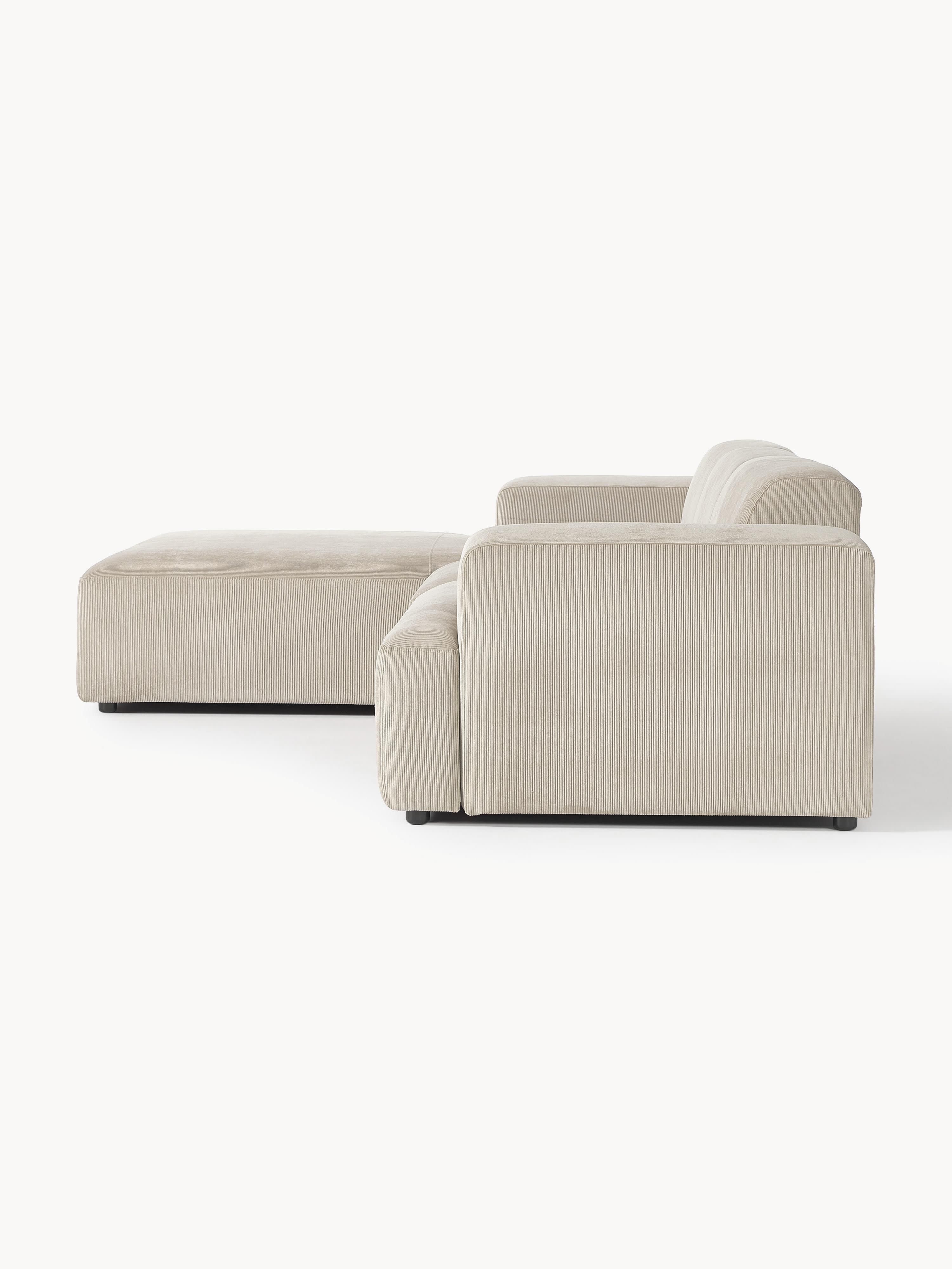 Melva Corduroy Corner Sofa (4-seater)