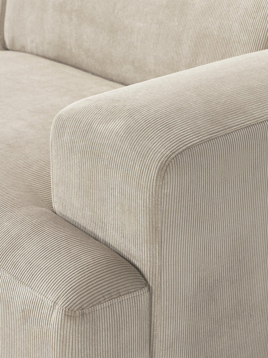 Melva Corduroy Corner Sofa (4-seater)