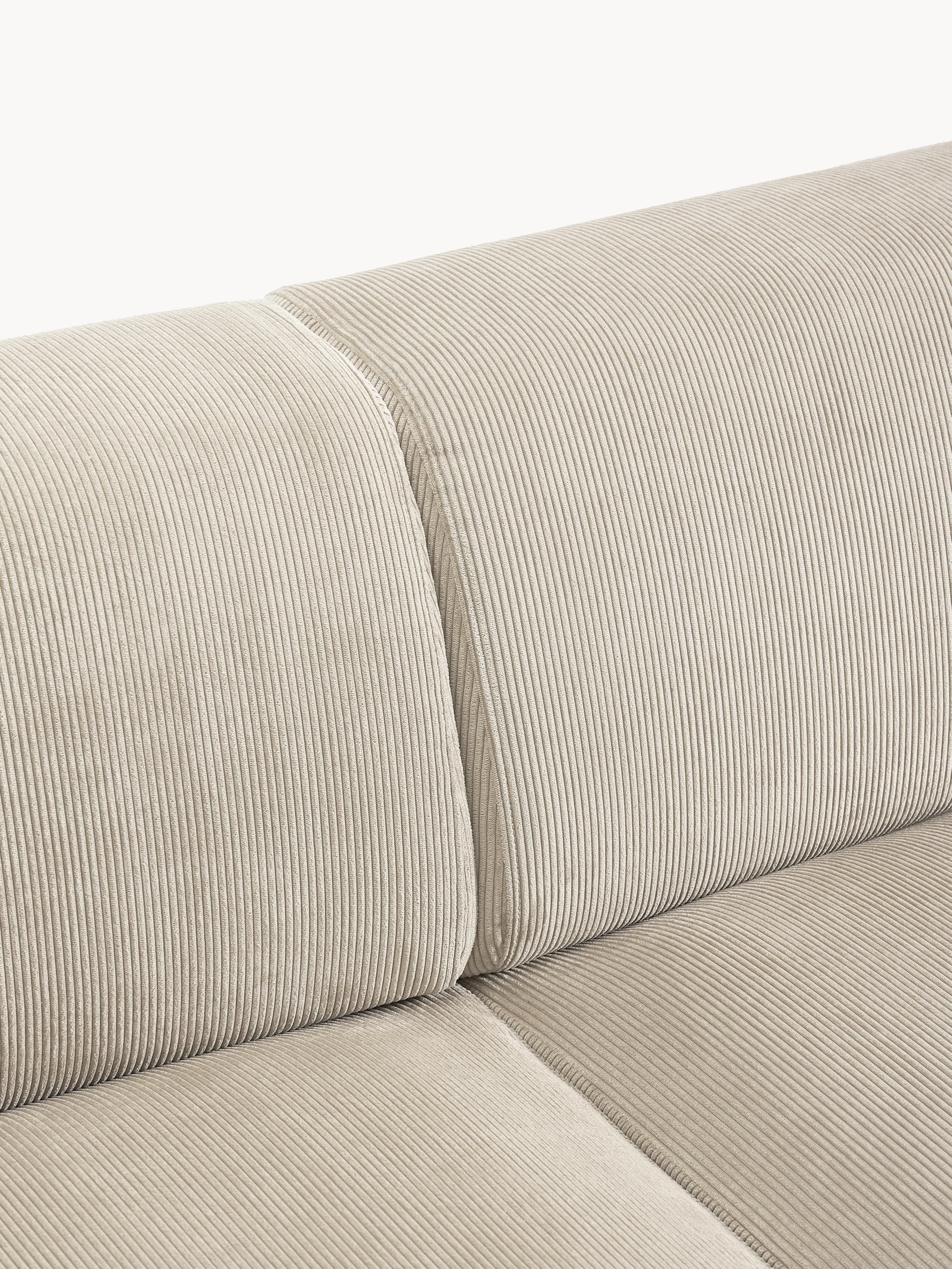 Melva Corduroy Corner Sofa (4-seater)