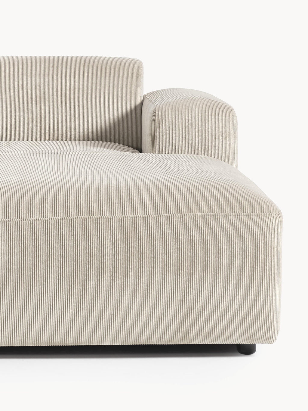 Melva Corduroy Corner Sofa (4-seater)