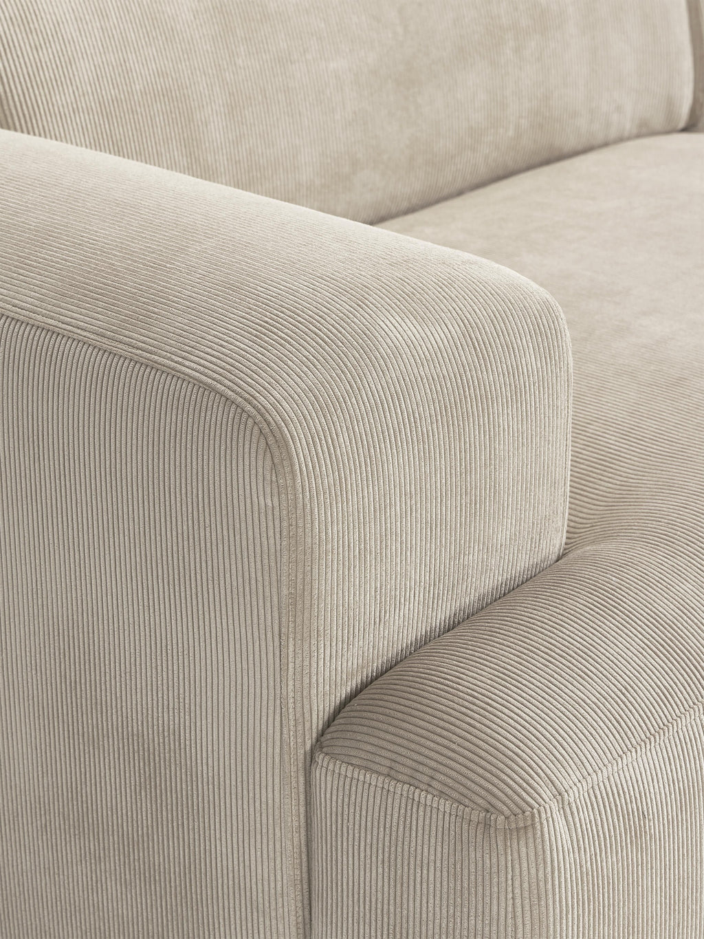 Melva Corduroy Corner Sofa (4-seater)