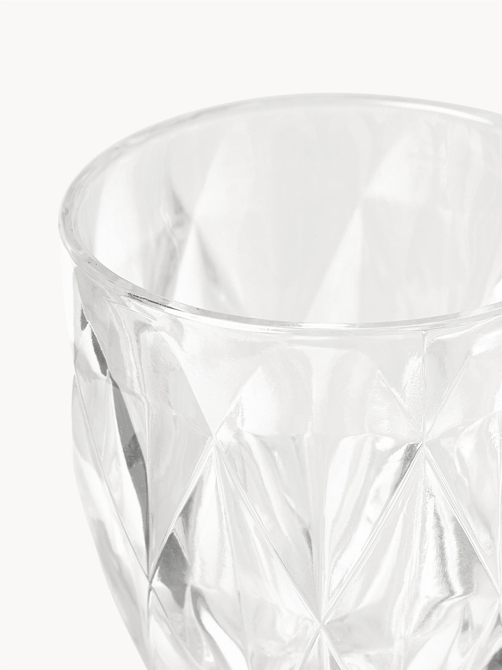 Colorado Wine Glasses with Embossed Pattern, Set of 4