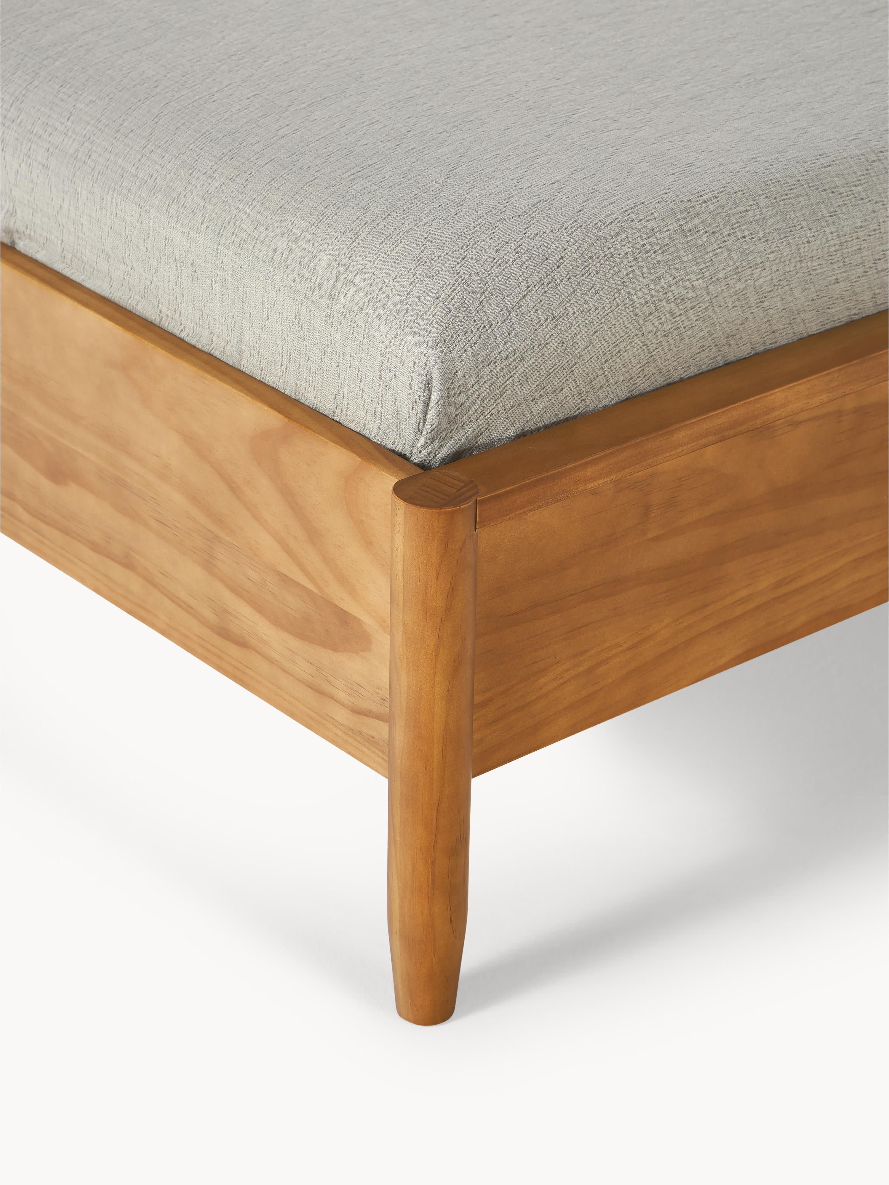 Windsor Pine Wood Bed with Headboard