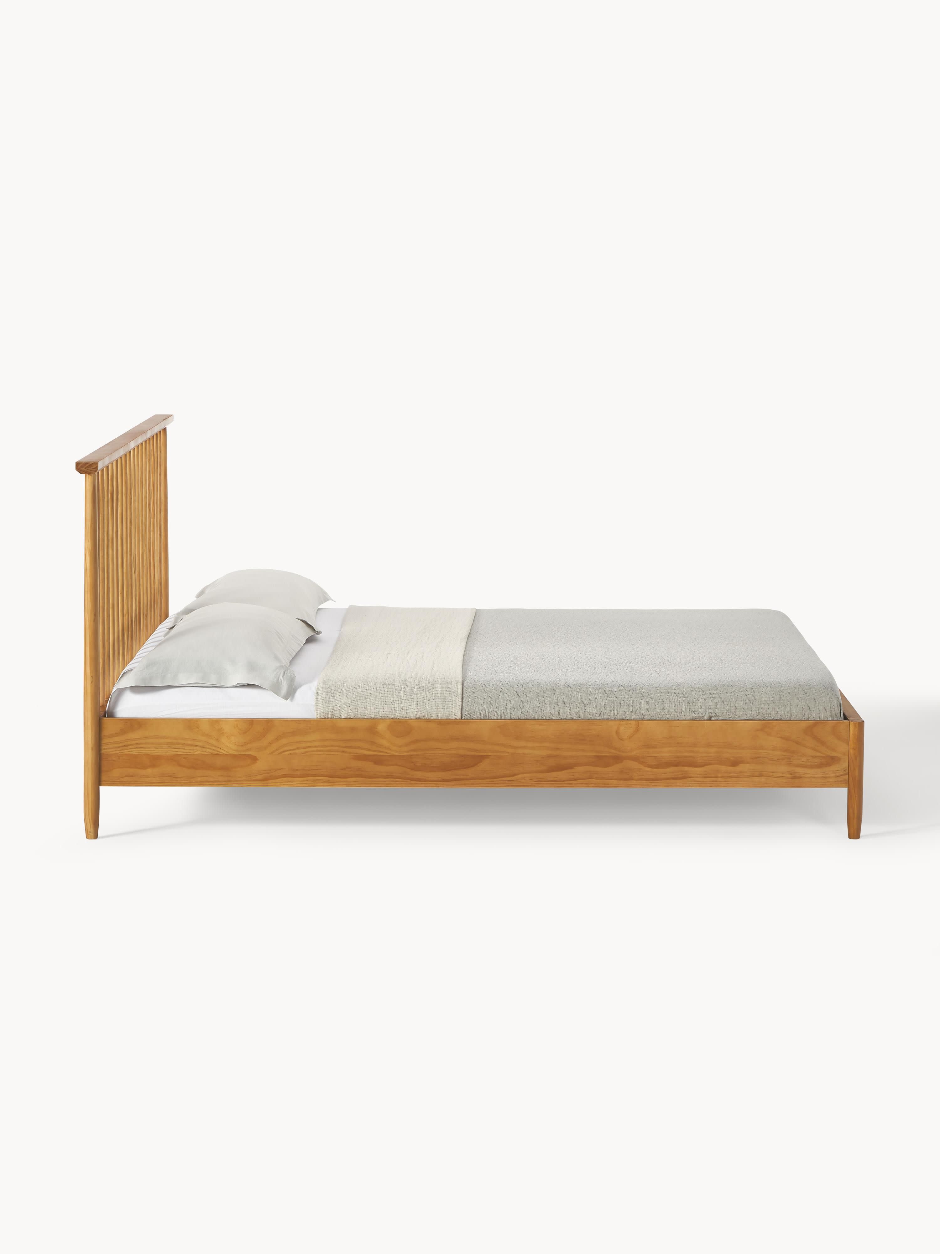Windsor Pine Wood Bed with Headboard