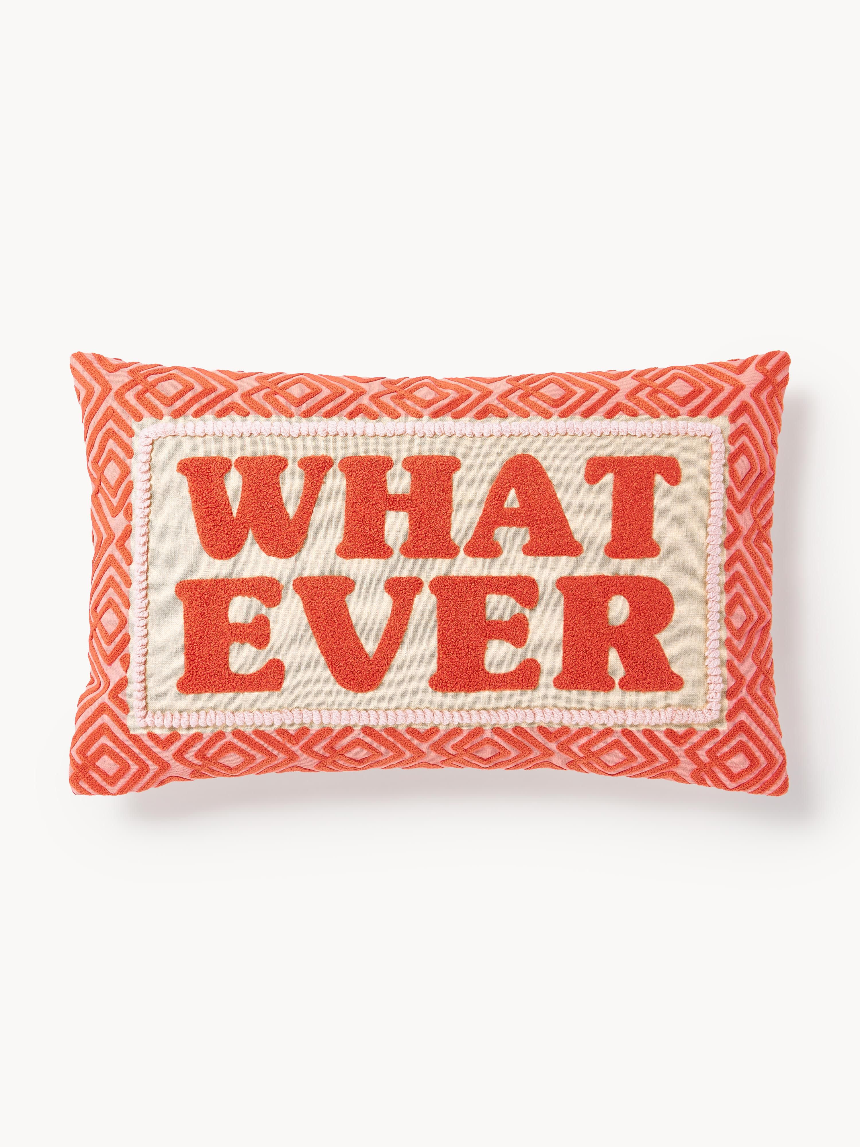 Gallery image 1 - Cushion Cover Whatever with Embroidered Lettering