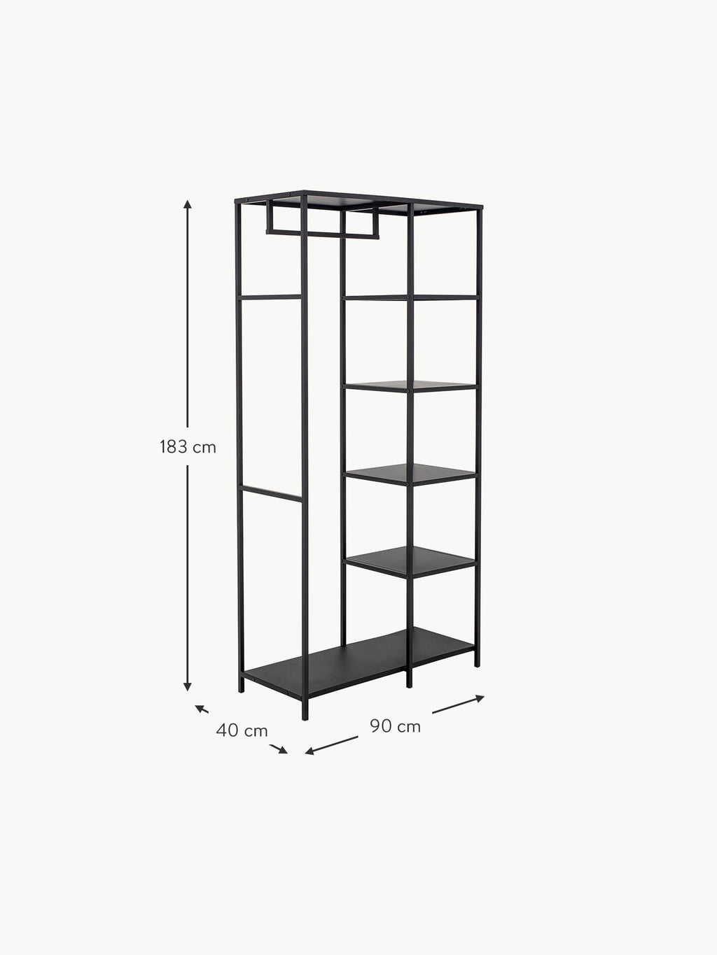 Valde Metal Wardrobe