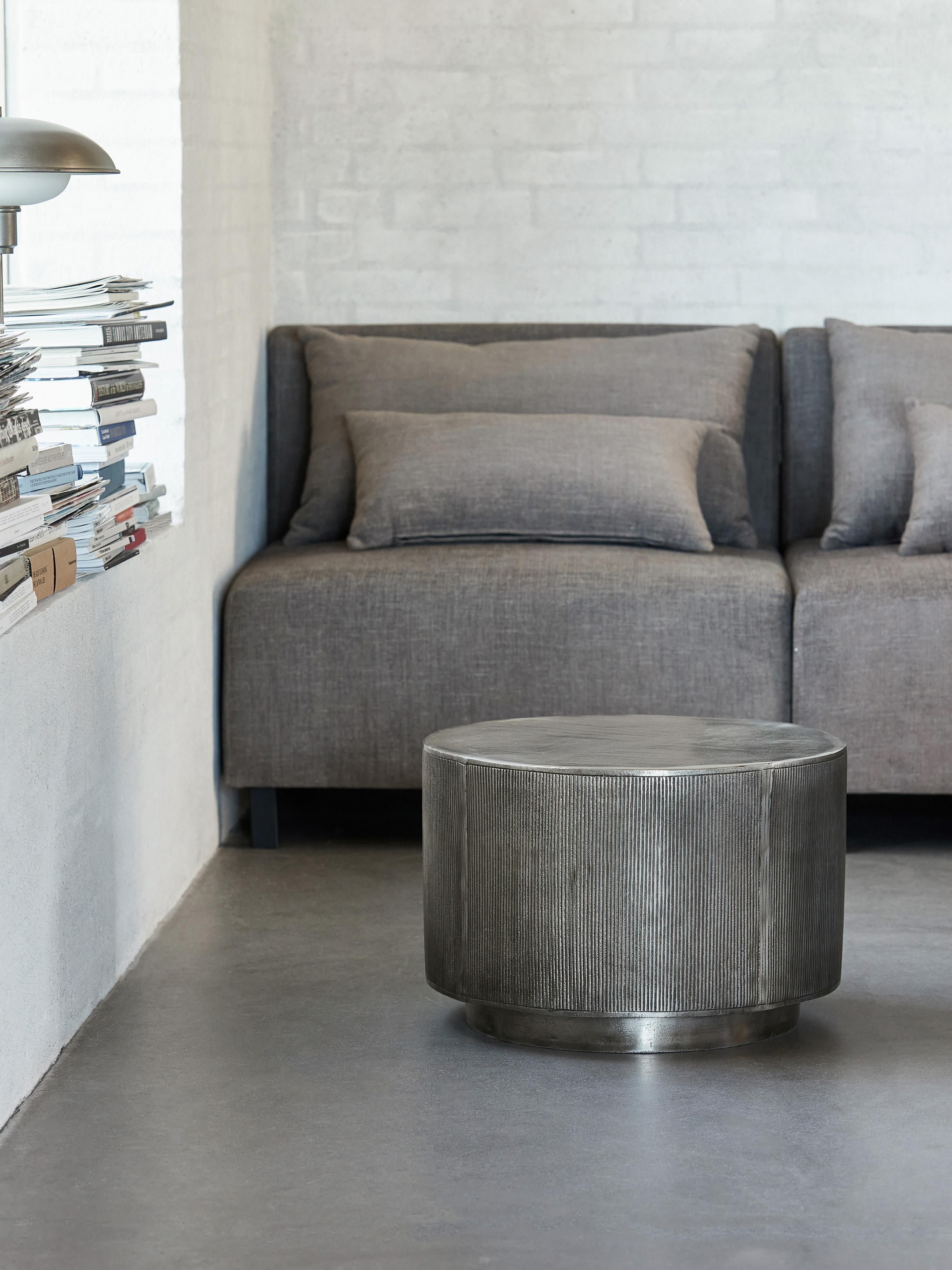 Rota Round Coffee Table with Antique Finish