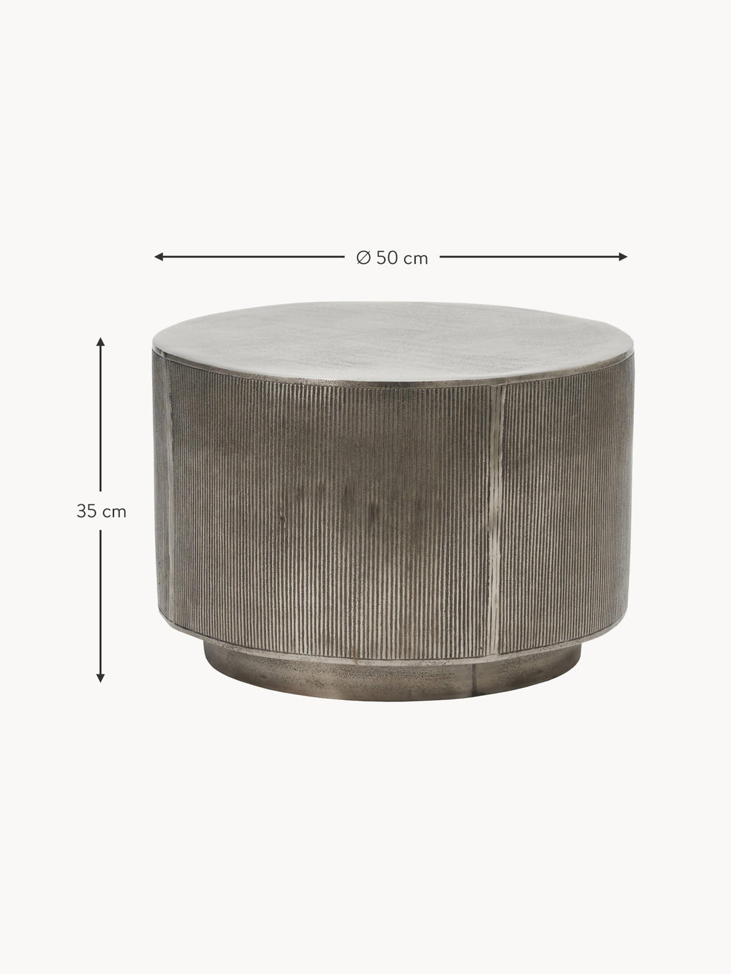 Rota Round Coffee Table with Antique Finish