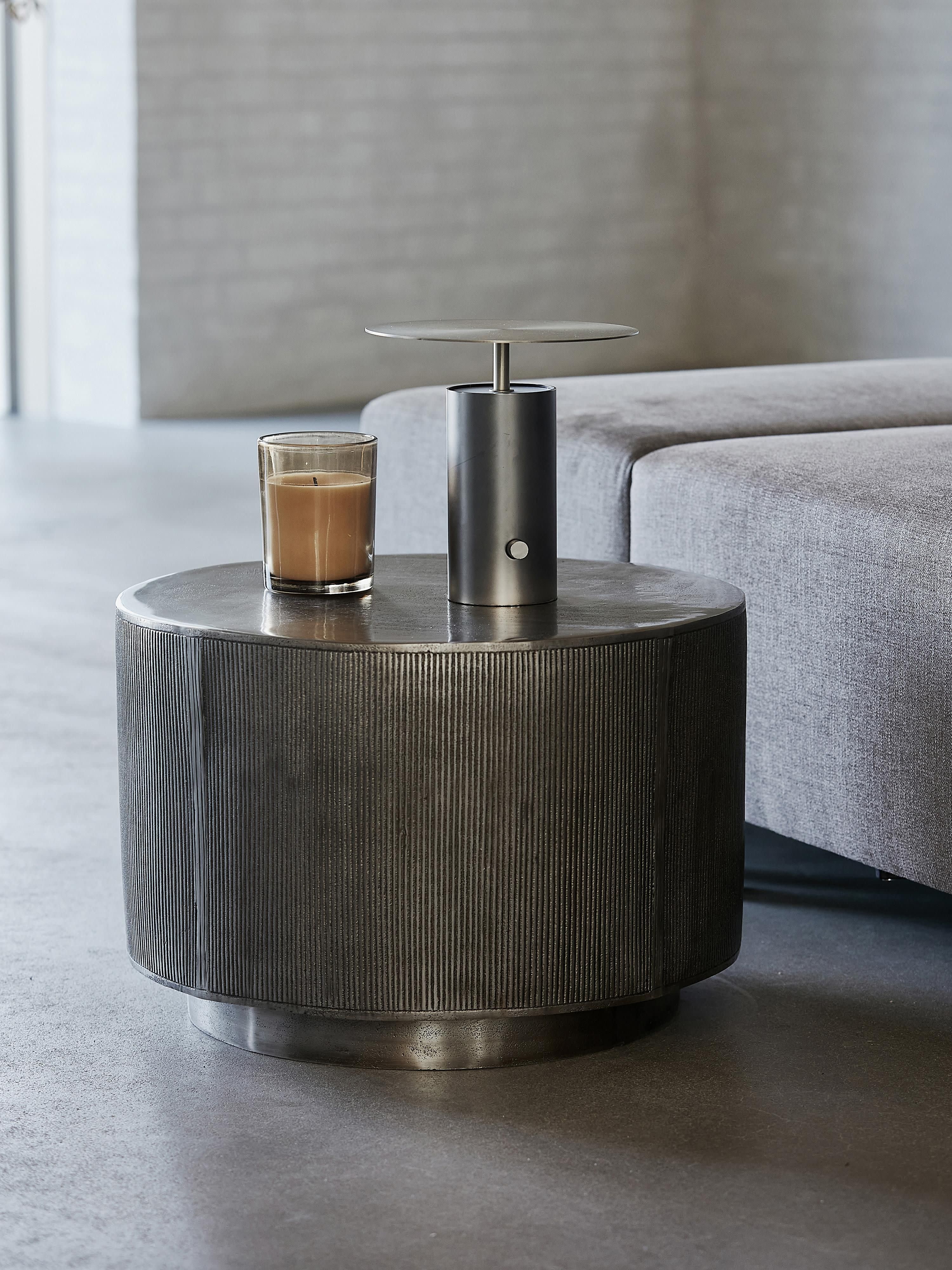 Rota Round Coffee Table with Antique Finish