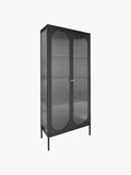 Gallery image 1 - Metal Display Cabinet Adelaide with Grooved Glass