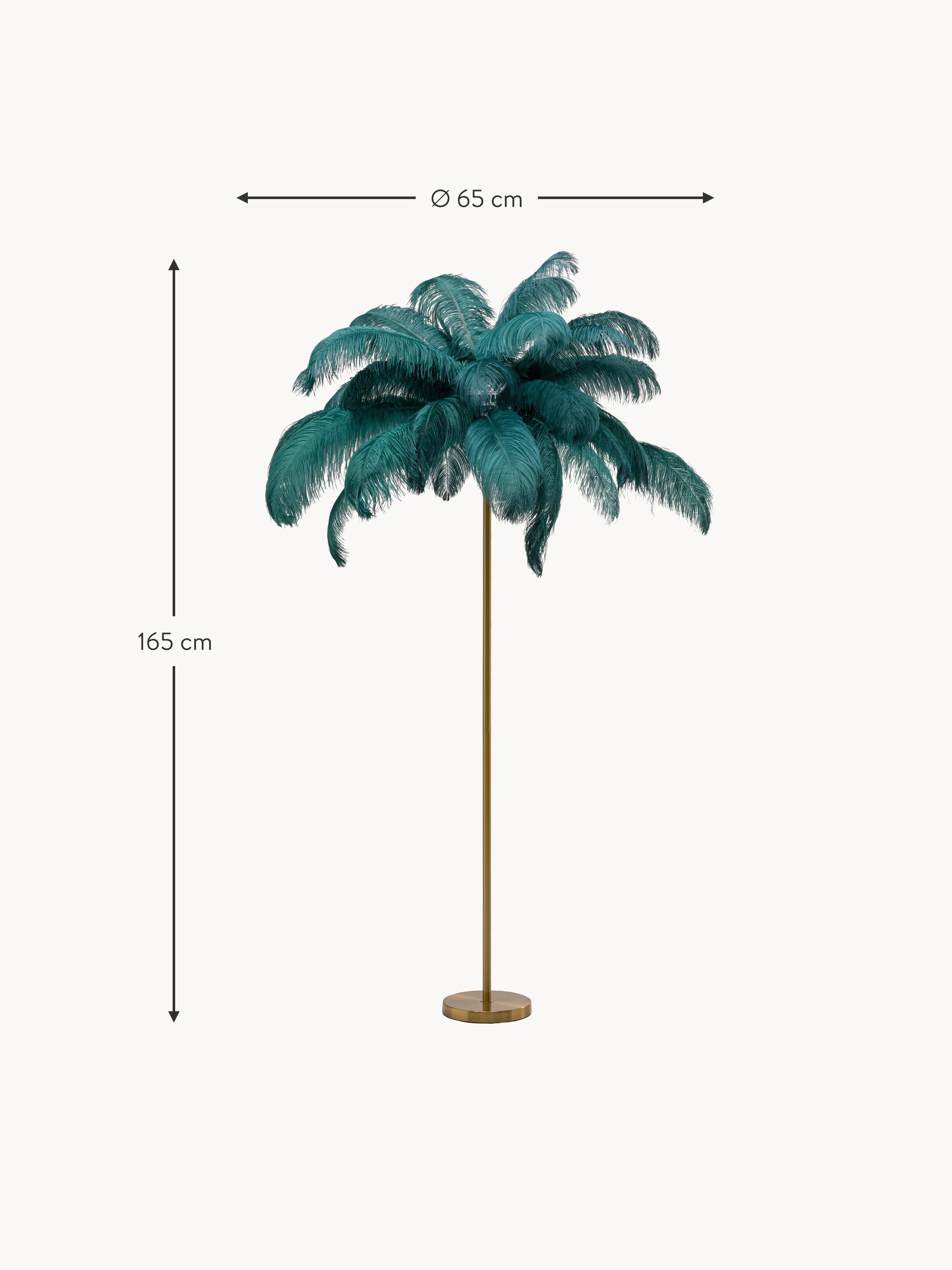 Palm Floor Lamp Feather