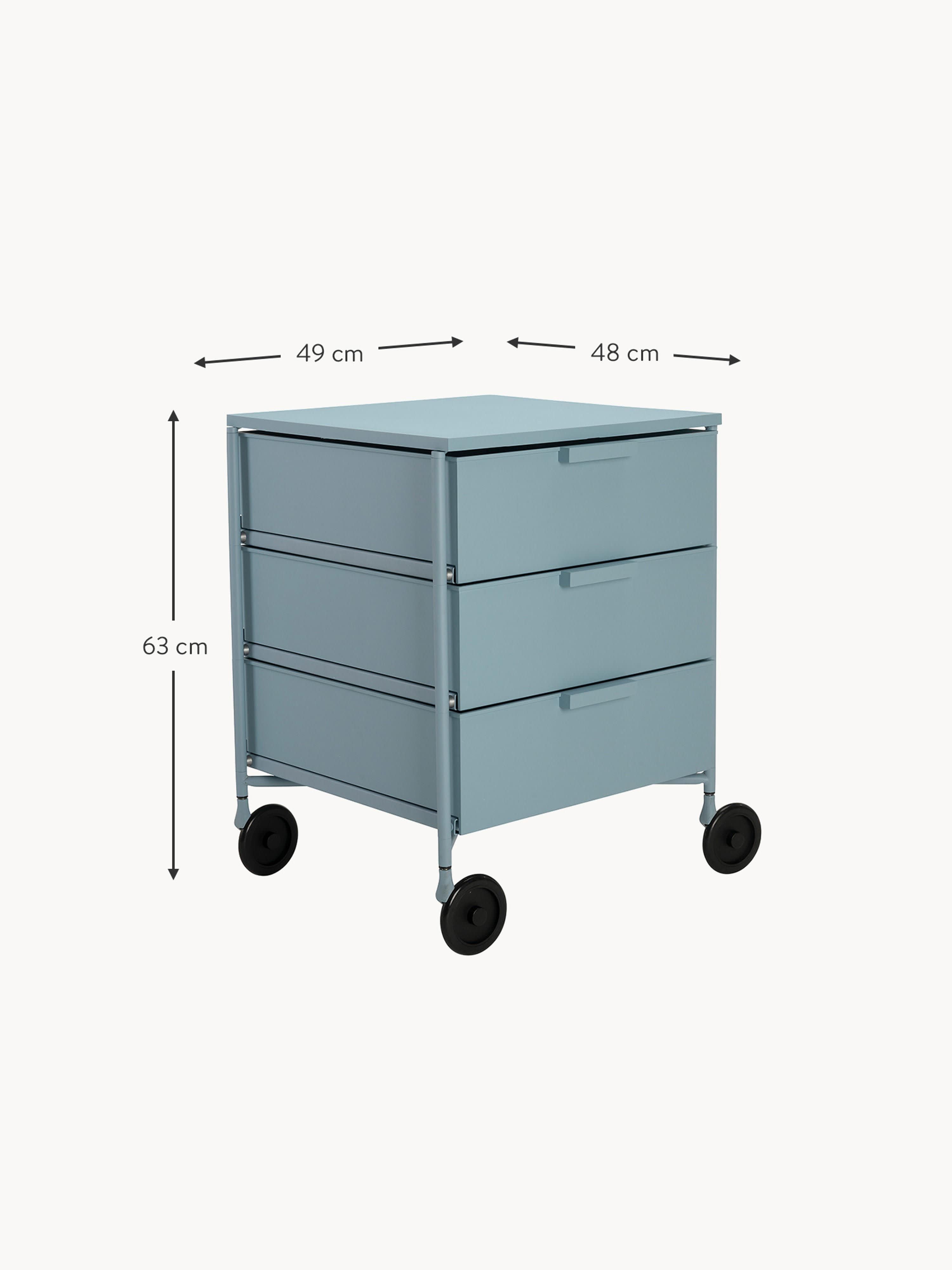 Mobil Roll Container with 3 Drawers