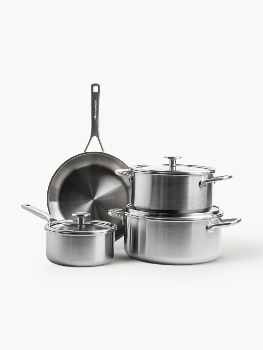 Gallery image 1 - Cookware Set KitchenAid with 3-layer Base, Set of 7