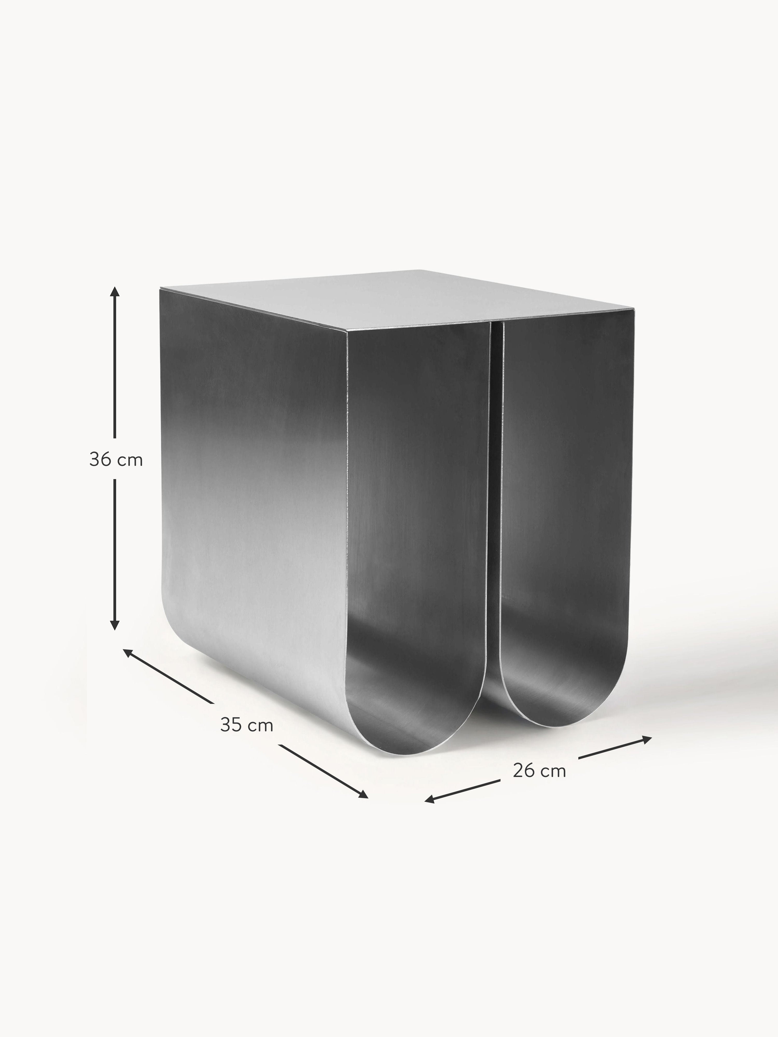 Curved Metal Side Table