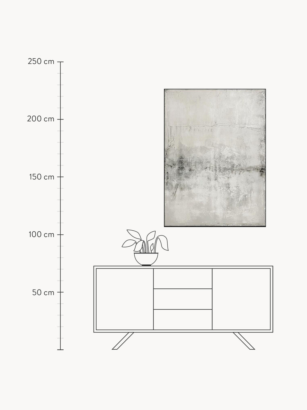 Living Hand-Painted Canvas Art Simple