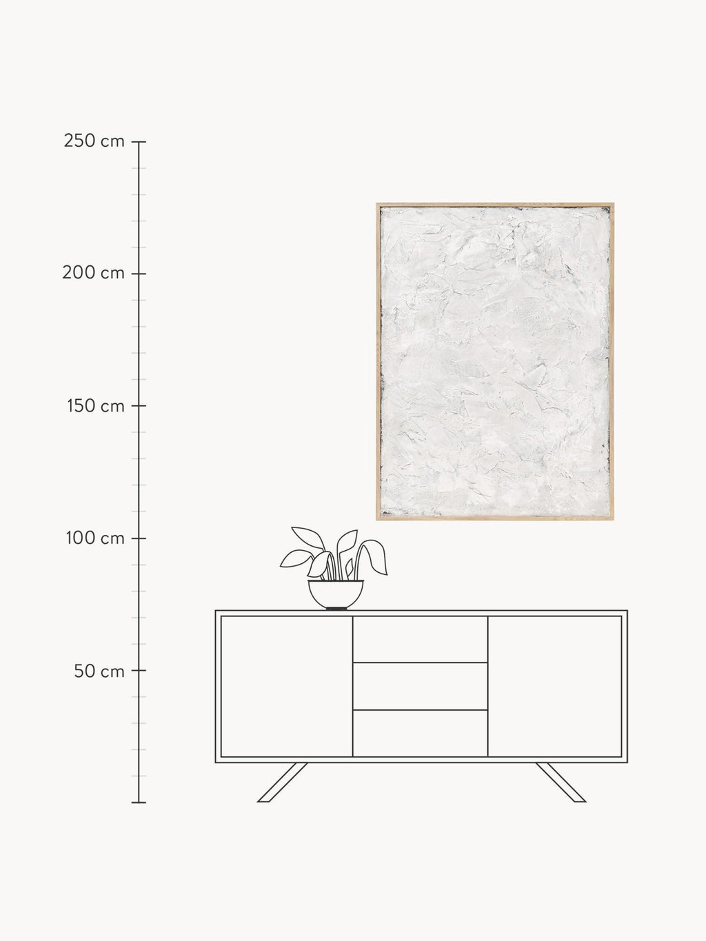 Living Hand-Painted Canvas Art Simple