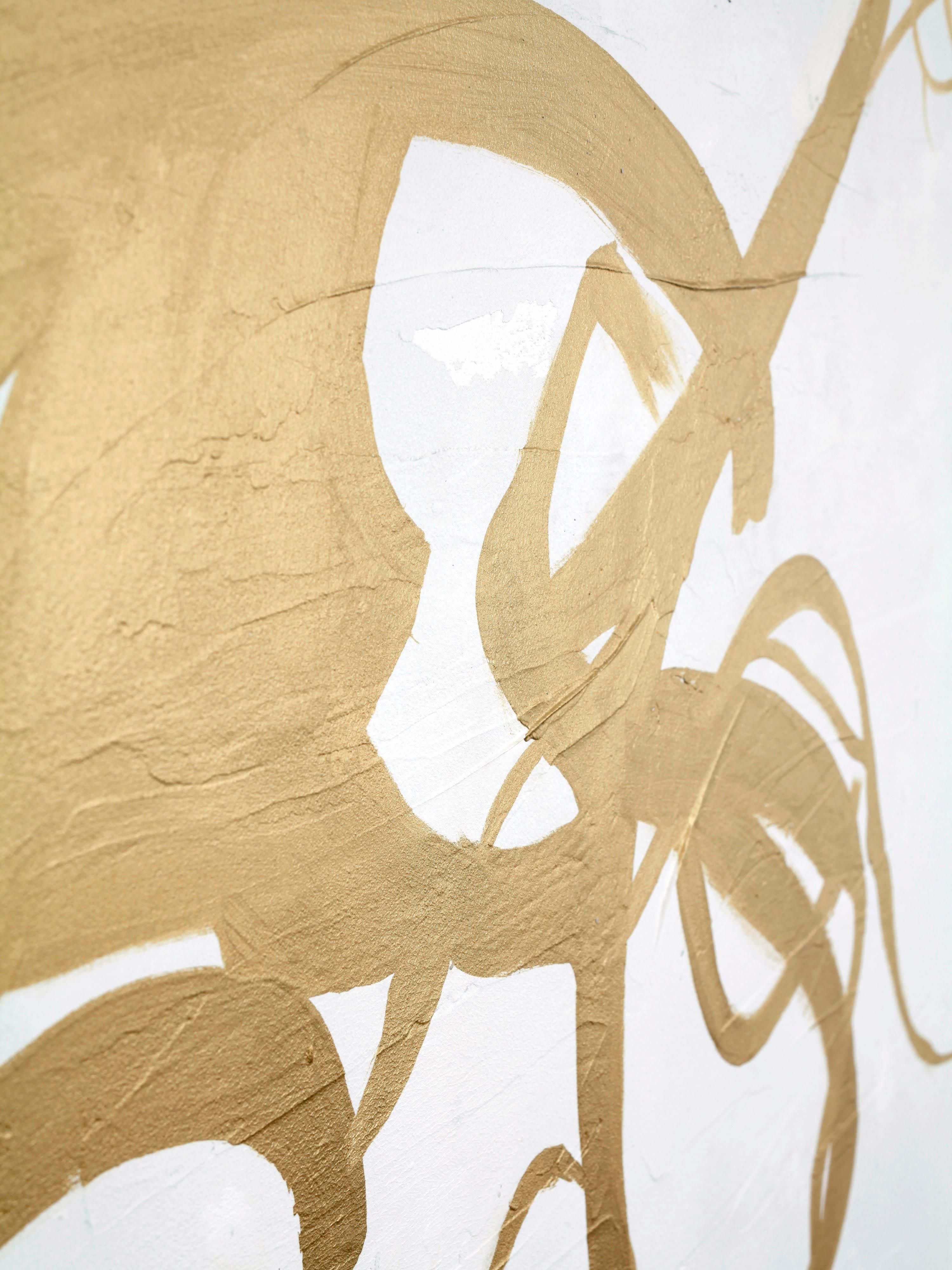 Goldplay Hand-Painted Canvas Art
