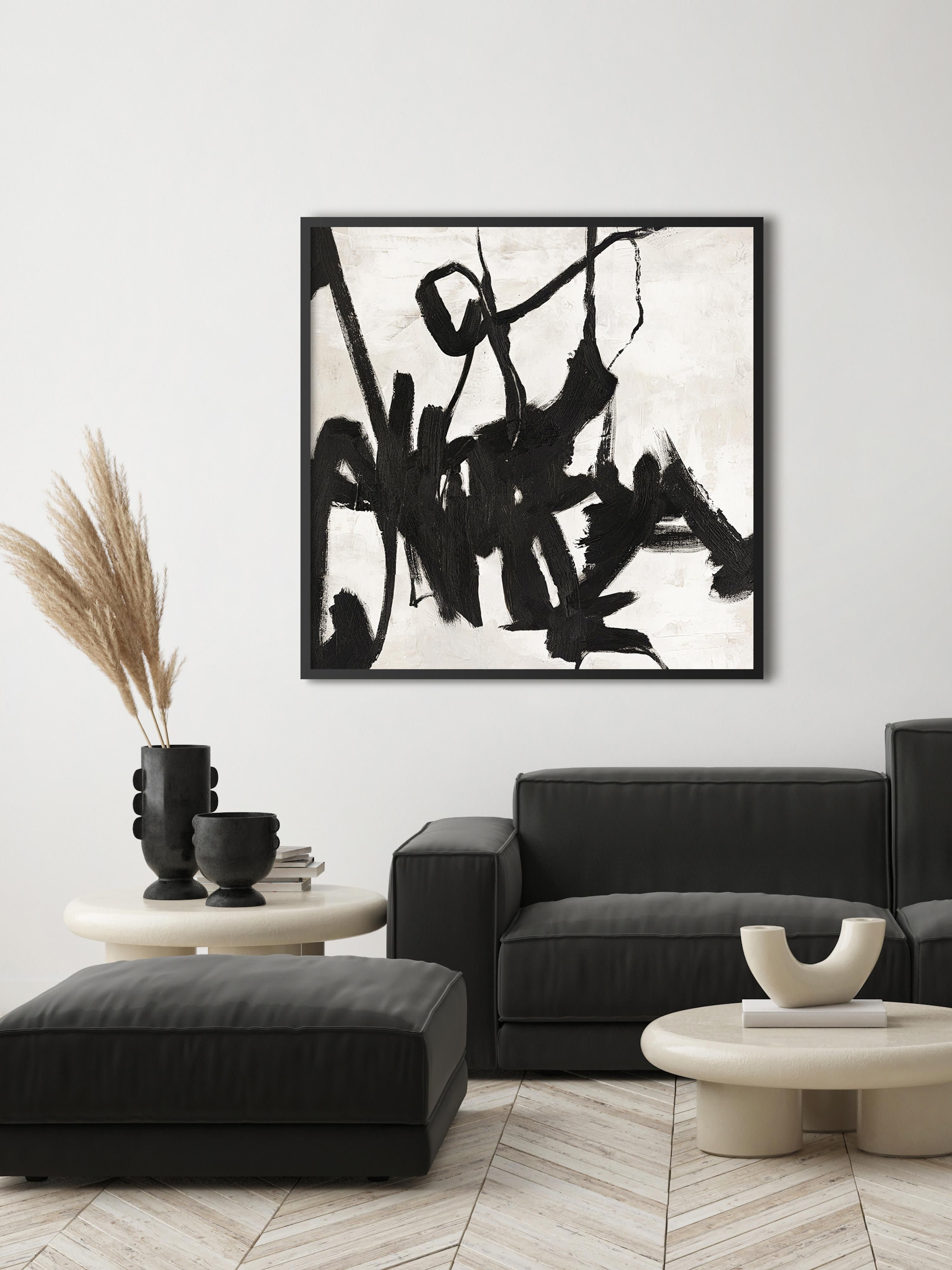 Playblack Hand-Painted Canvas Art