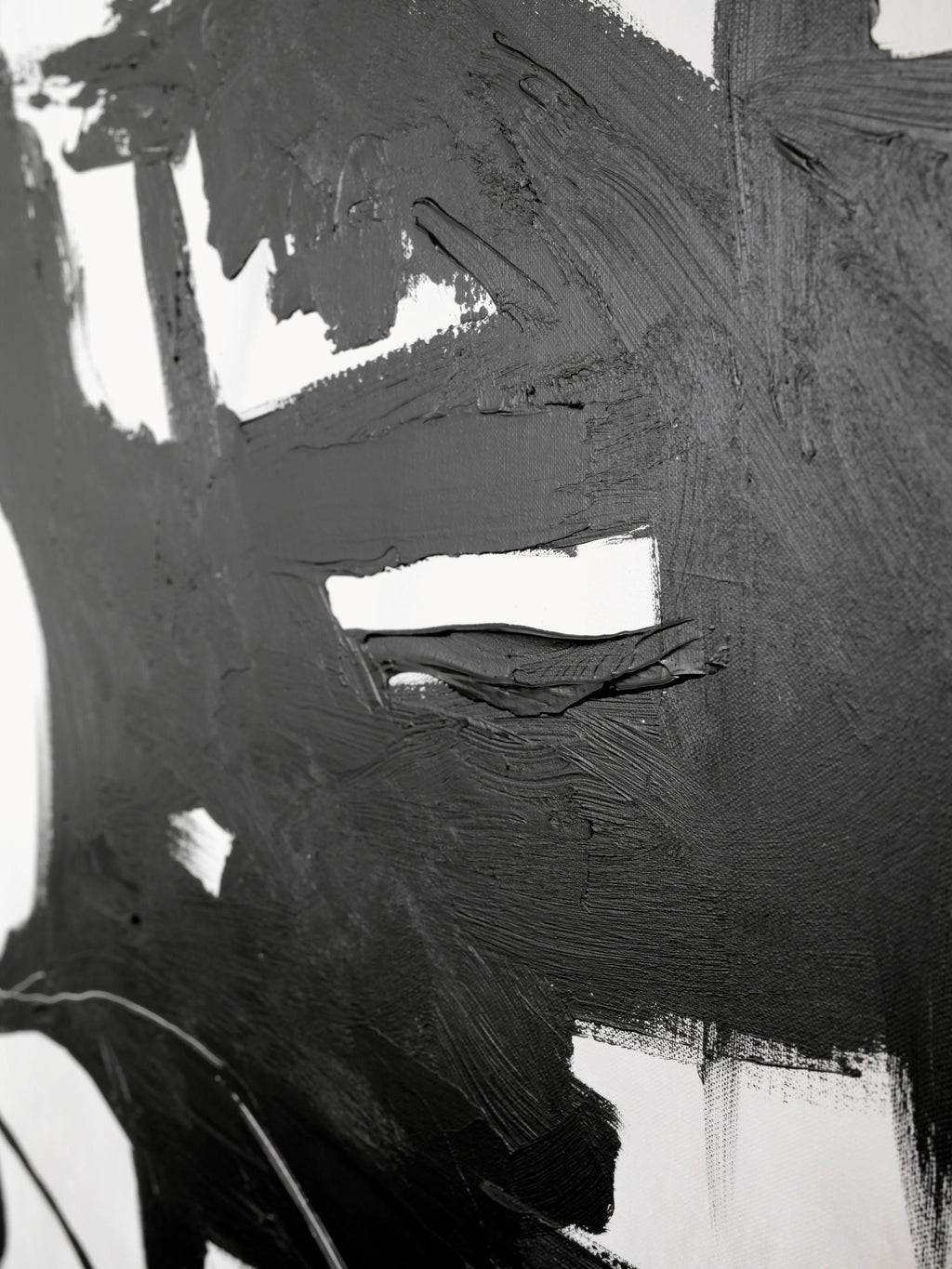 Playblack Hand-Painted Canvas Art