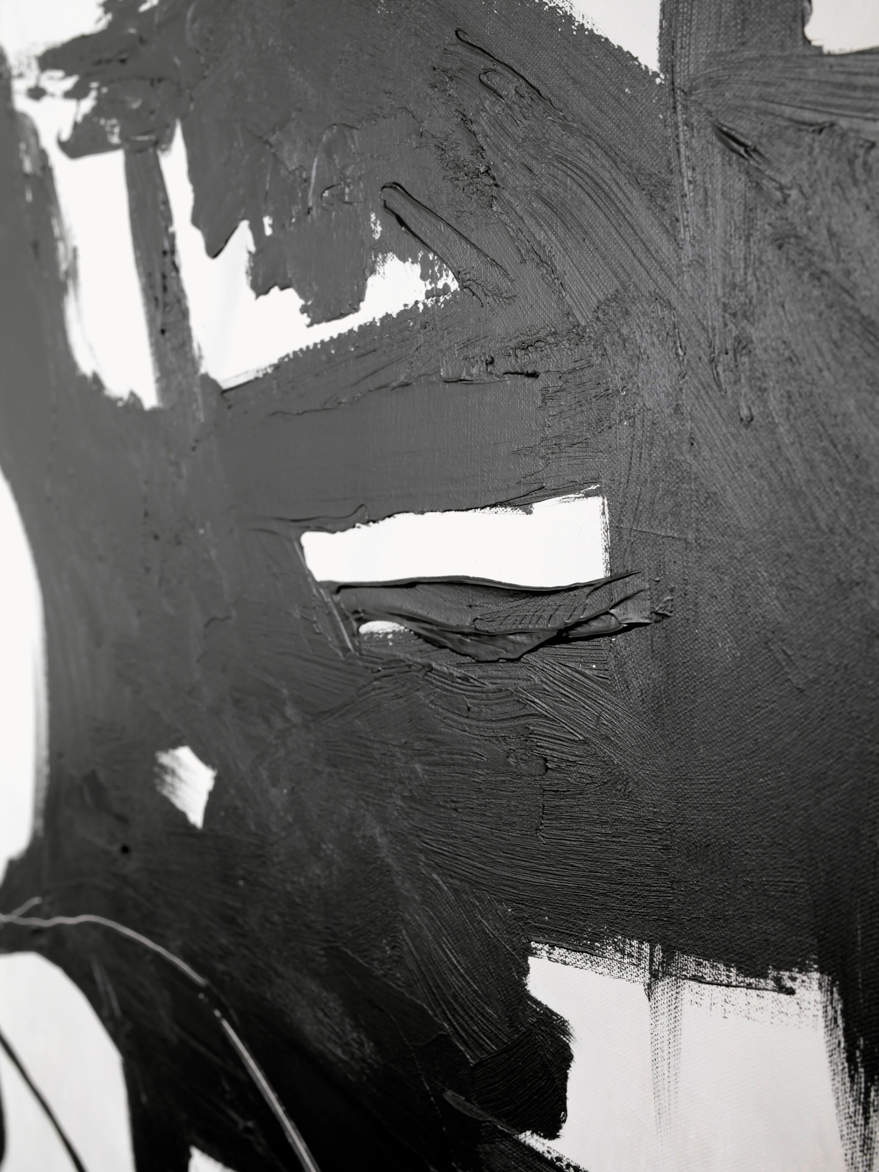 Playblack Hand-Painted Canvas Art