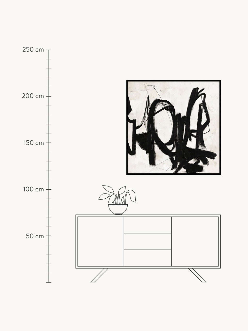 Playblack Hand-Painted Canvas Art