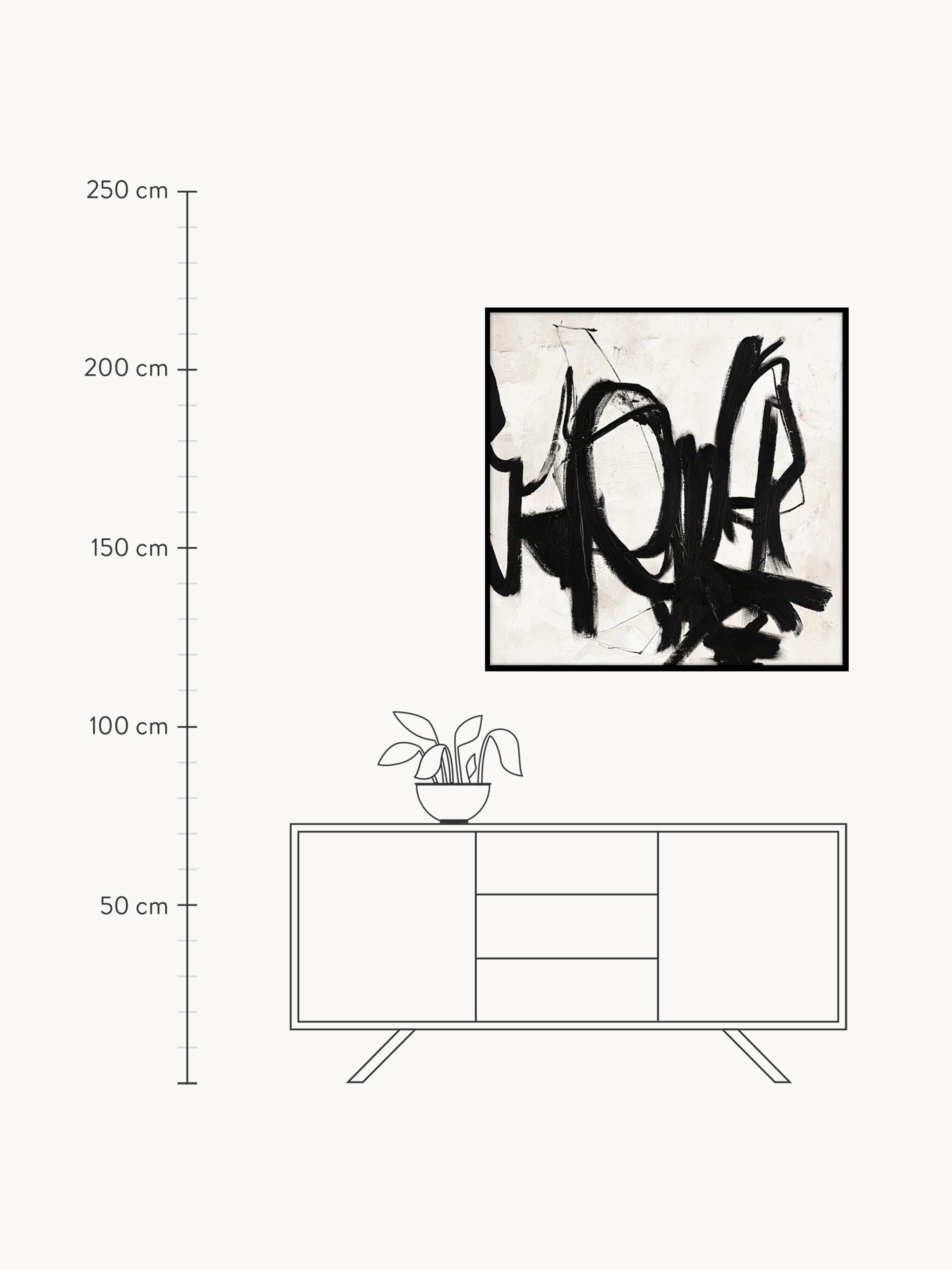 Playblack Hand-Painted Canvas Art
