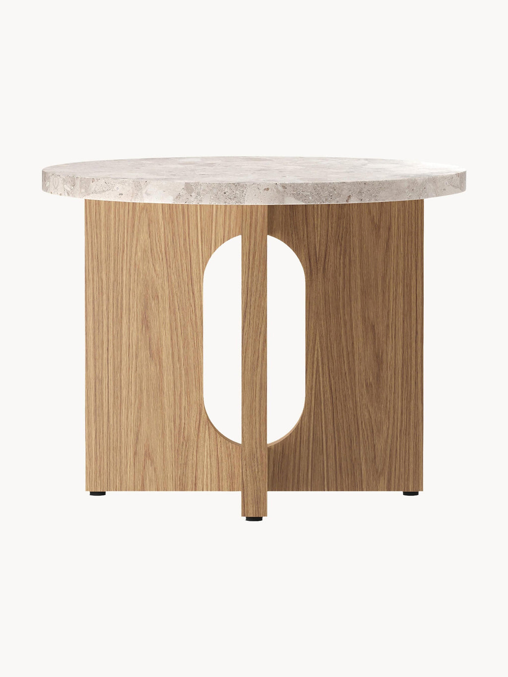 Ibiza Round Side Table with Sandstone Table Top