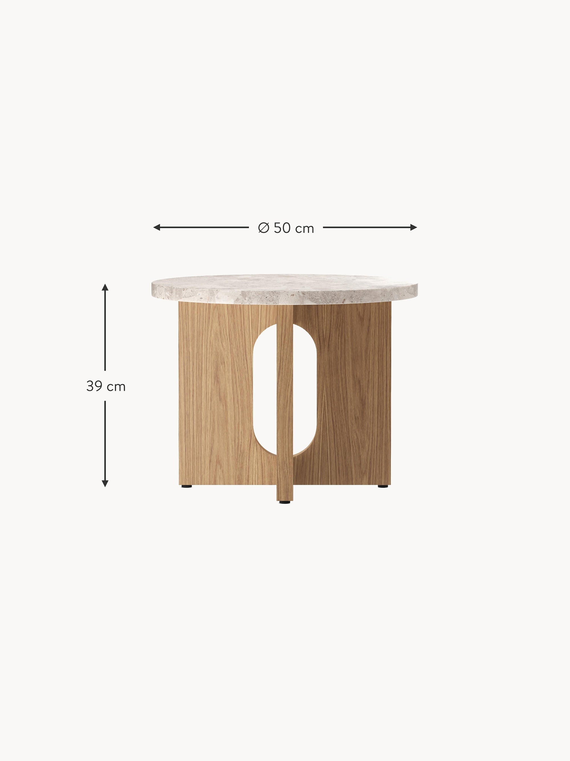 Ibiza Round Side Table with Sandstone Table Top