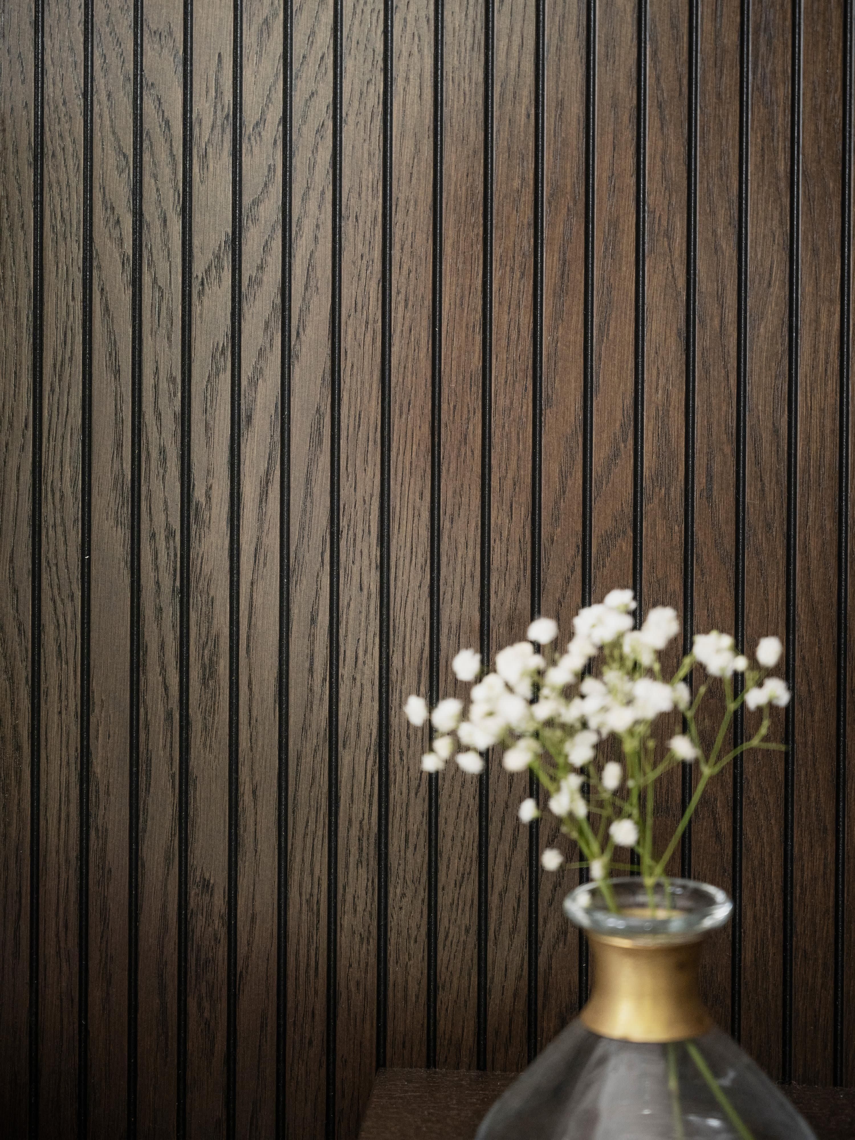 Redmond Oak Wood Headboard with Shelf