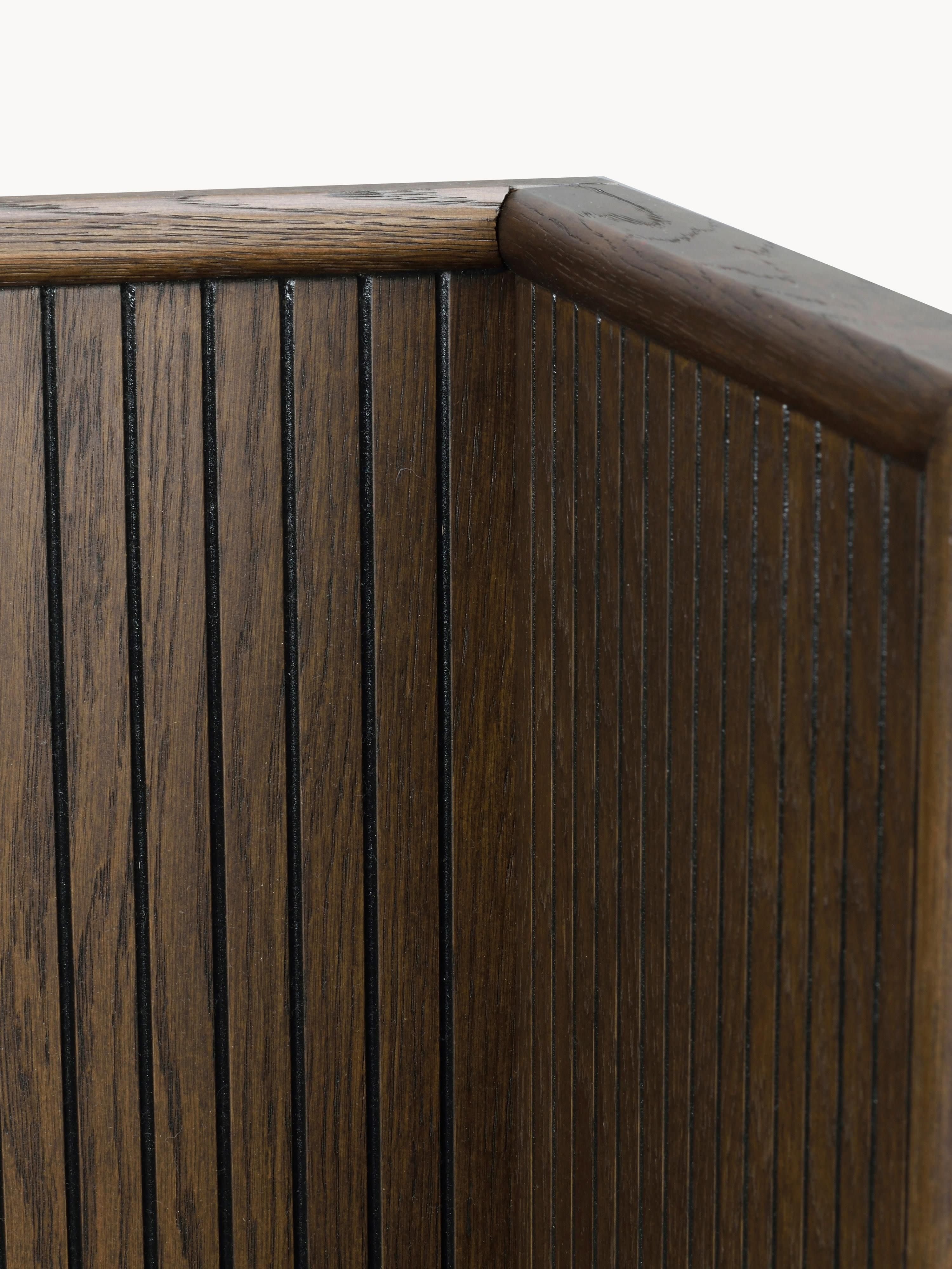 Redmond Oak Wood Headboard with Shelf