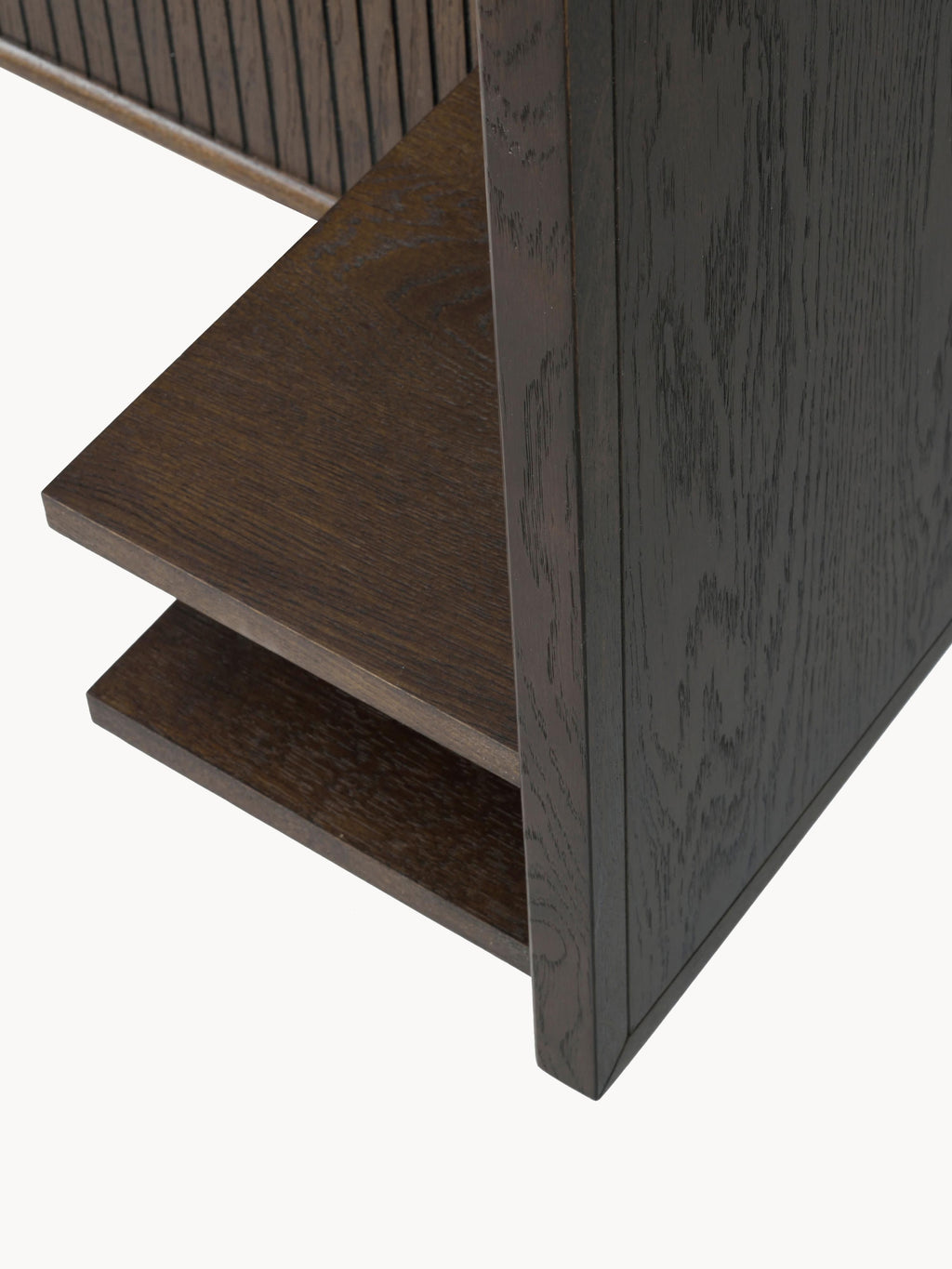 Redmond Oak Wood Headboard with Shelf