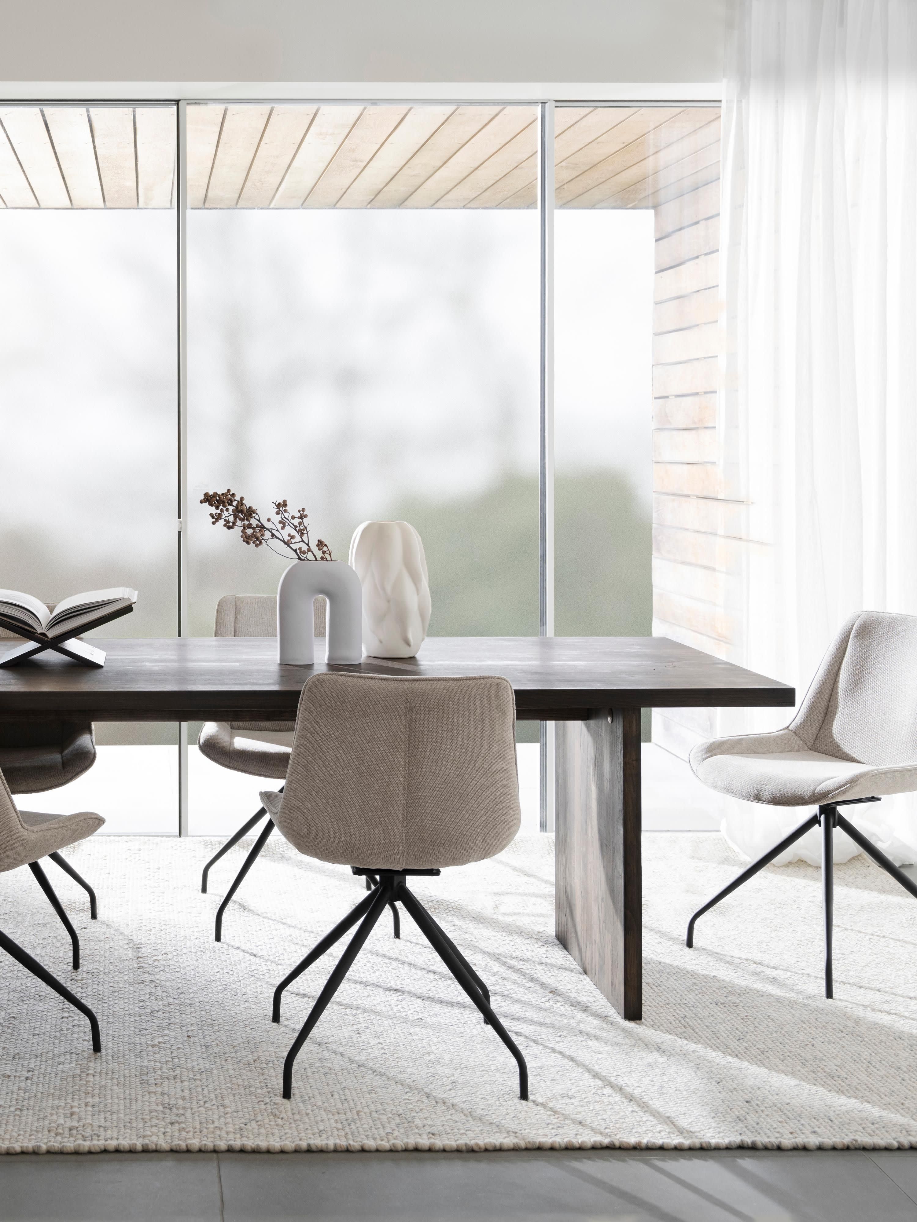 Emmett Oak Wood Dining Table, 240 x 95 cm