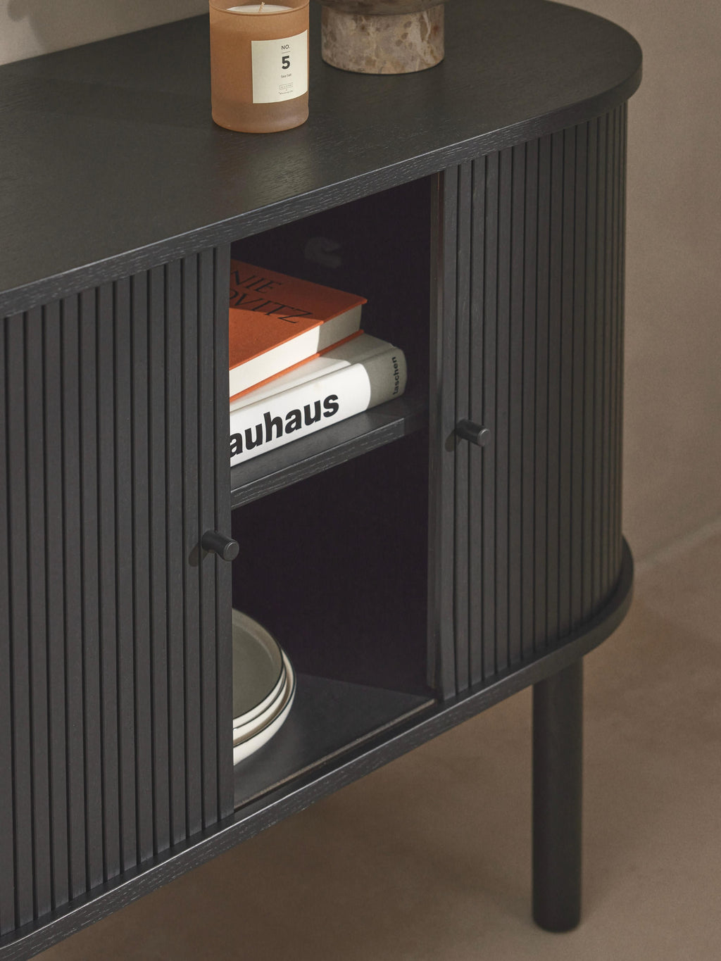 Calary Small Sideboard with Fluted Front