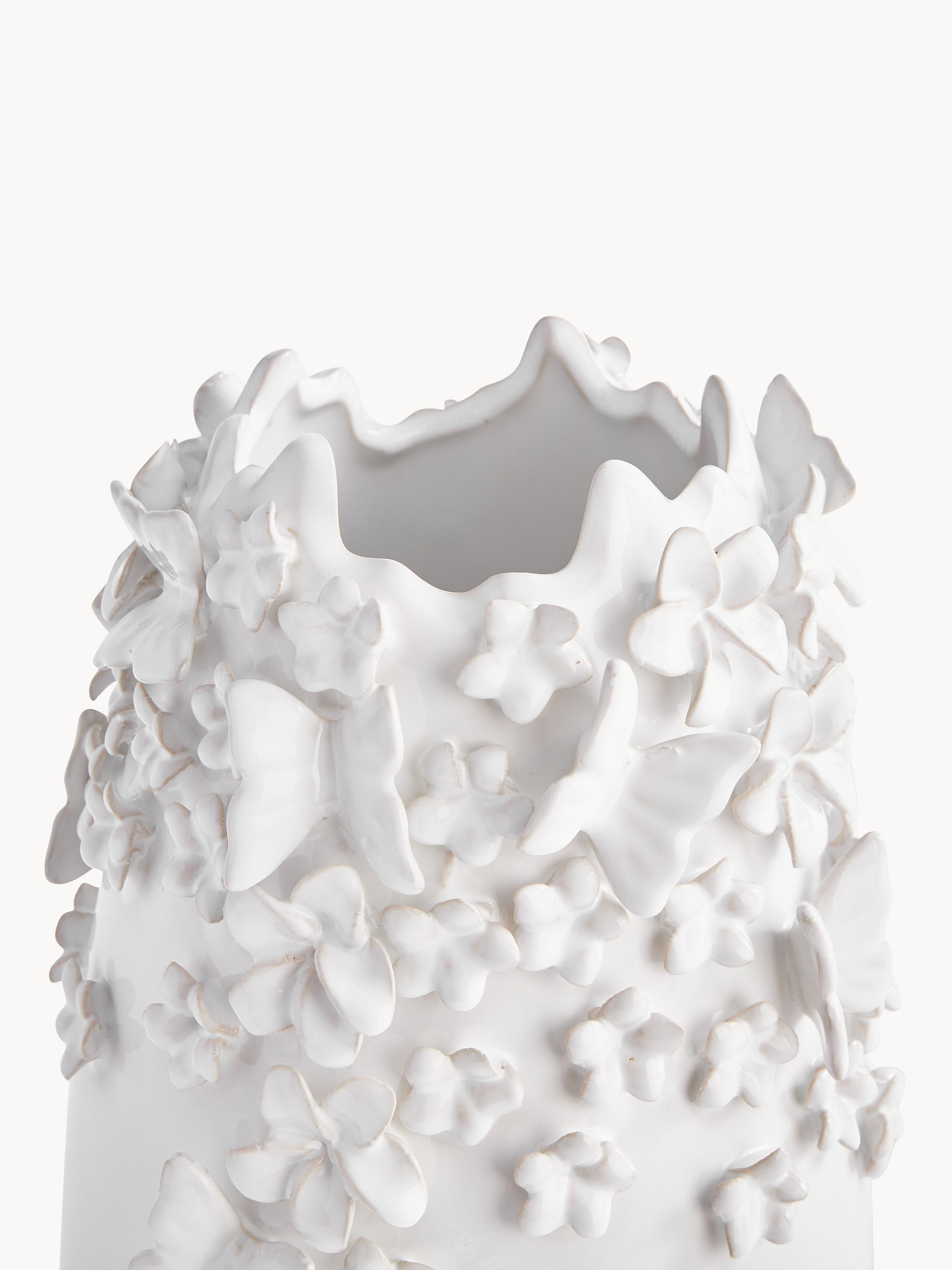 Daphne Vase with 3D Decoration, H 35 cm
