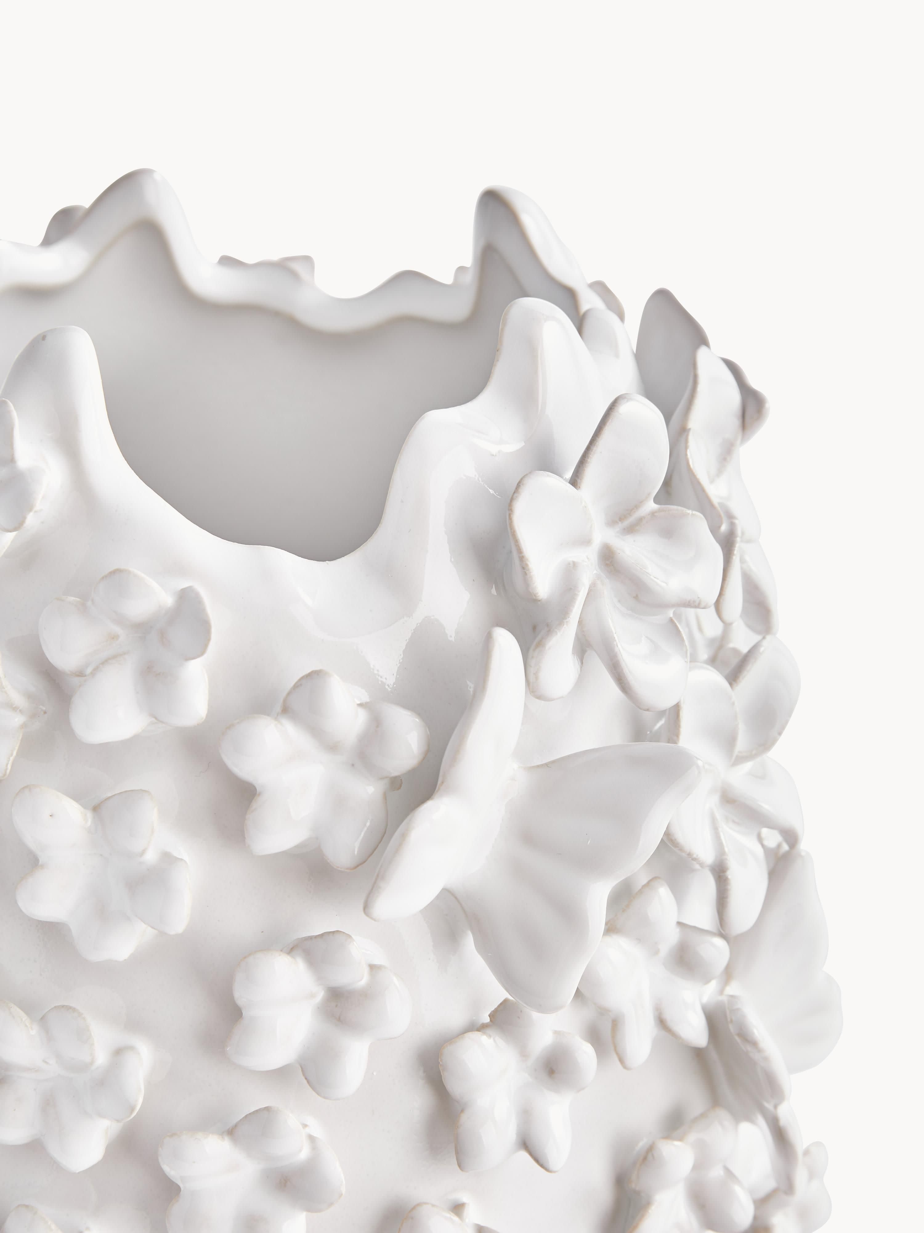Daphne Vase with 3D Decoration, H 35 cm
