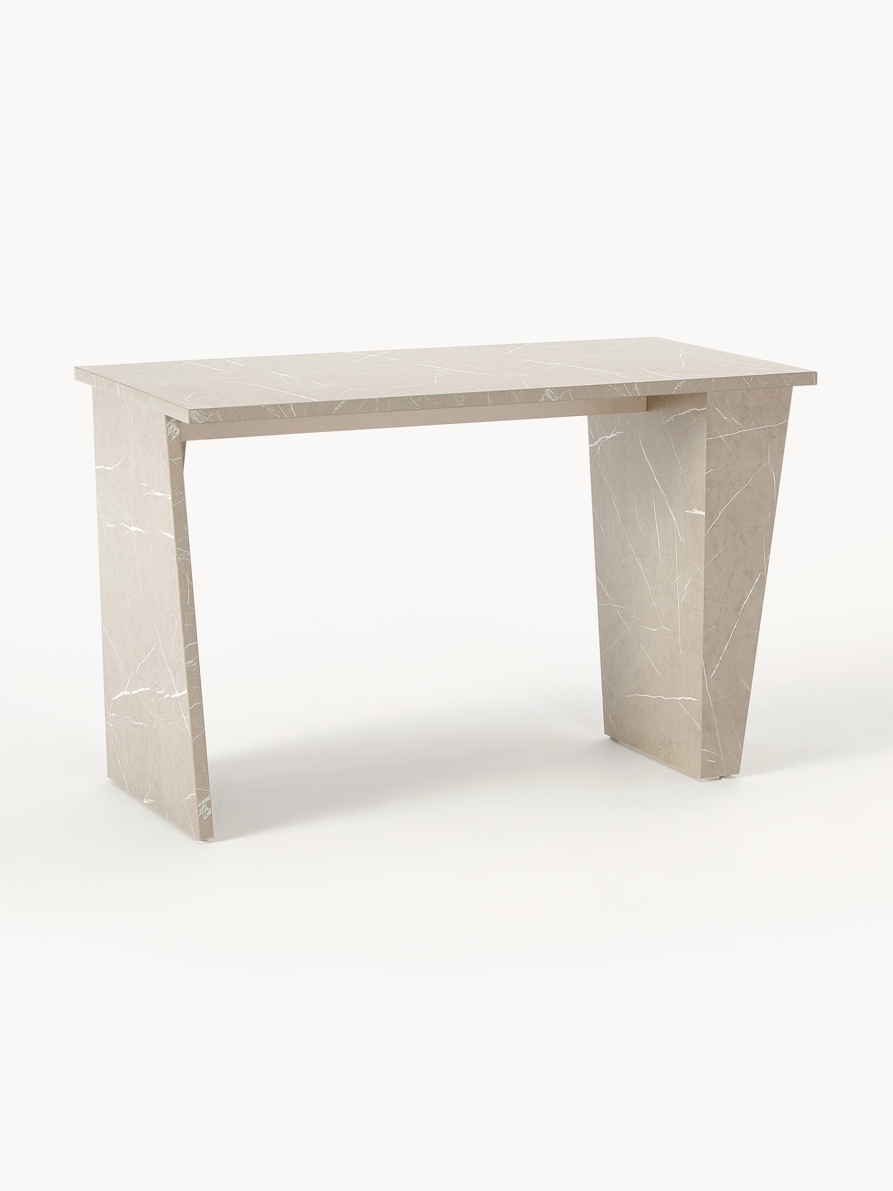 Liam Travertine Effect Desk