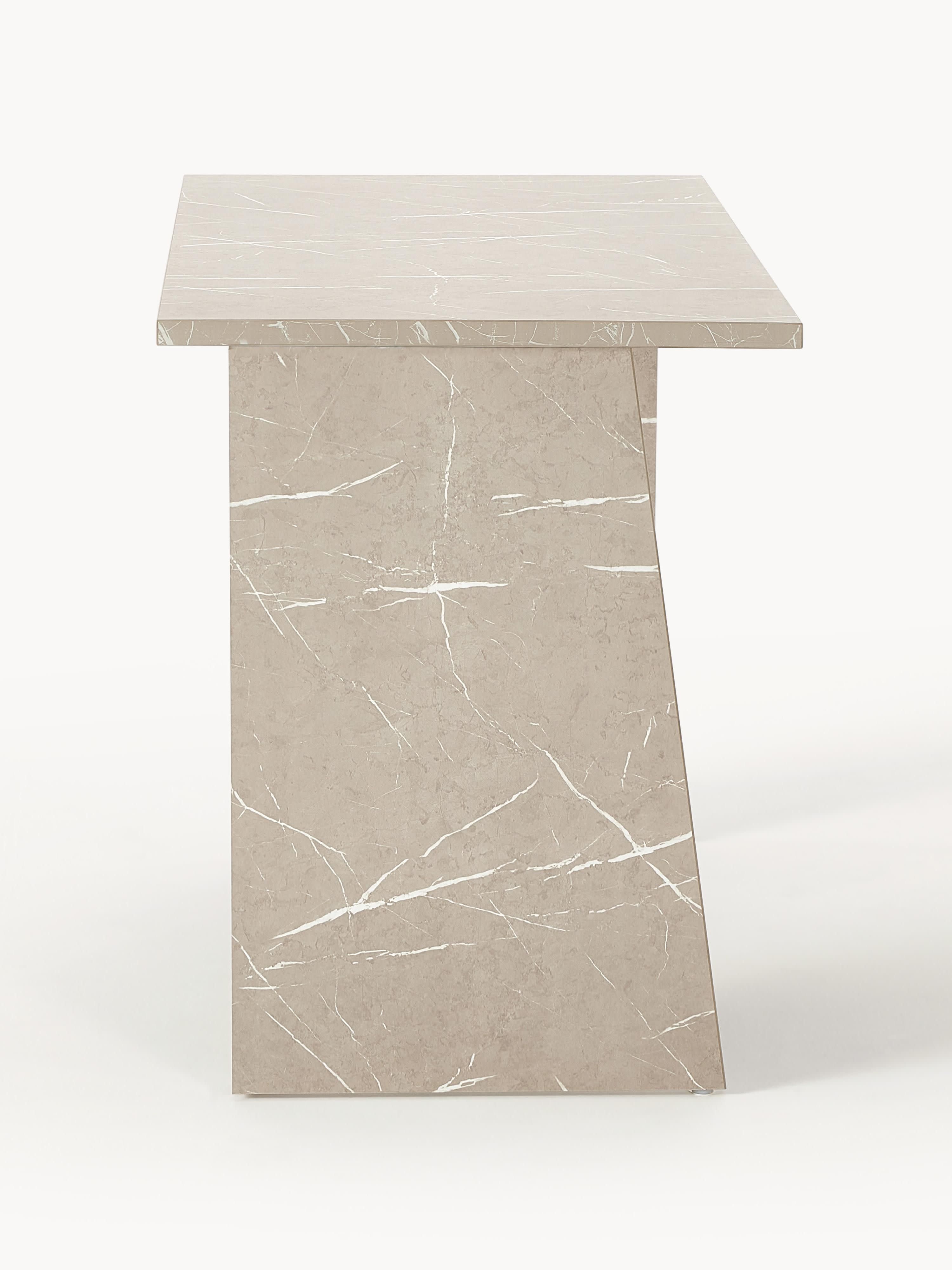 Liam Travertine Effect Desk