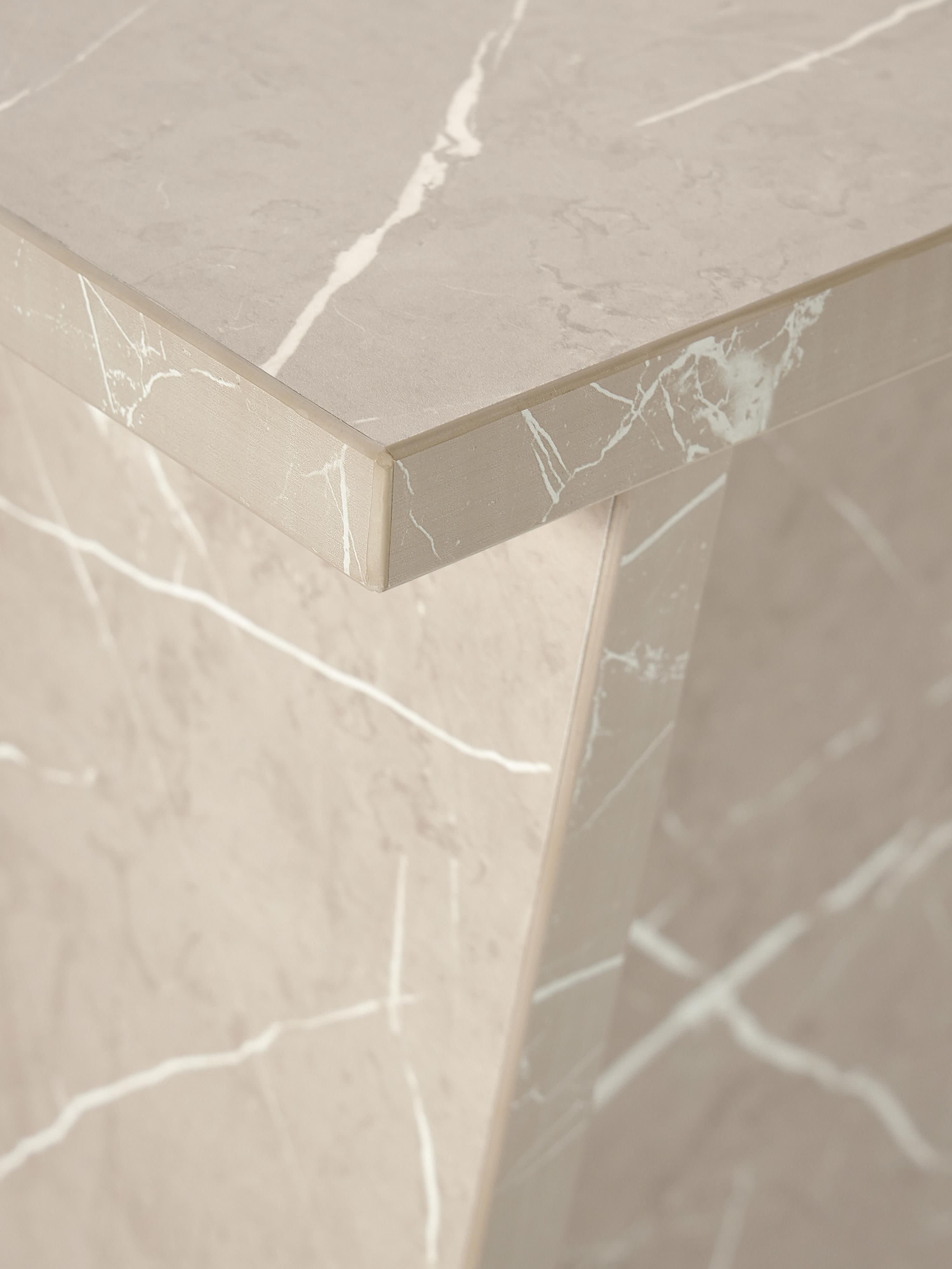 Liam Travertine Effect Desk