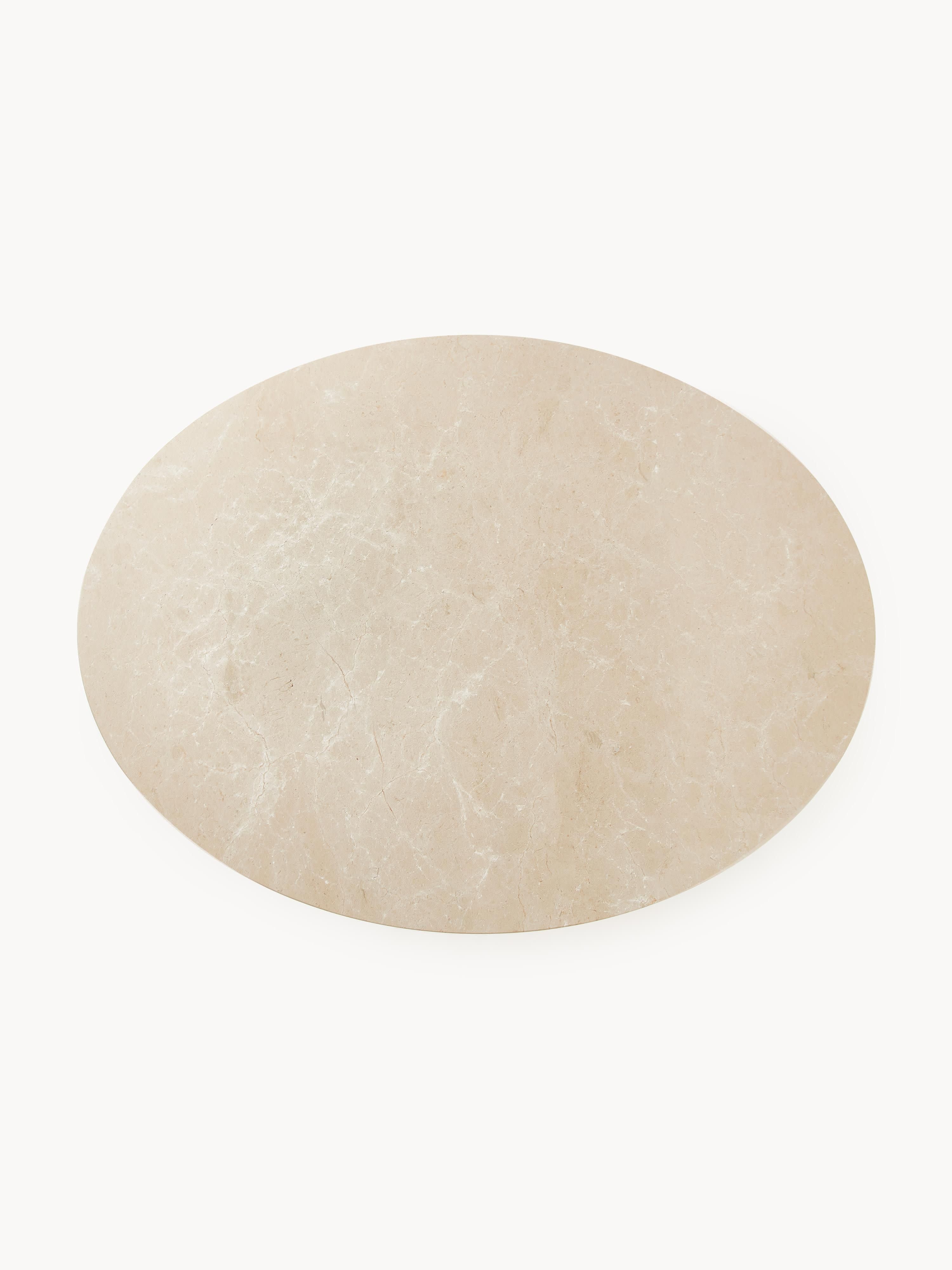 Miley Oval Marble Dining Table, 120 x 90 cm