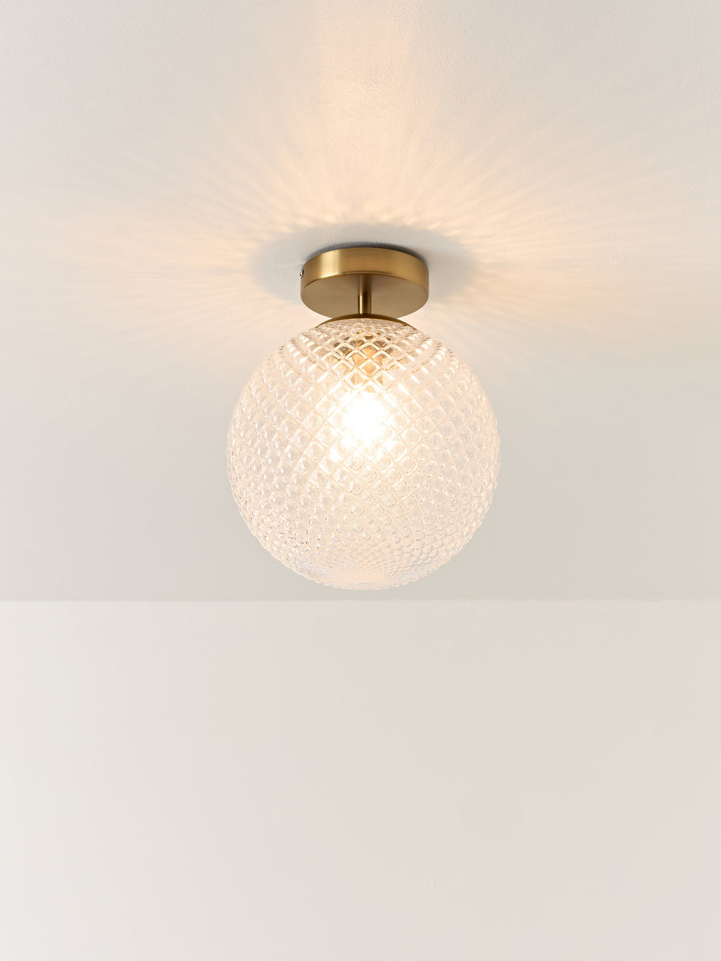 Small Glass Ceiling Lamp Lorna