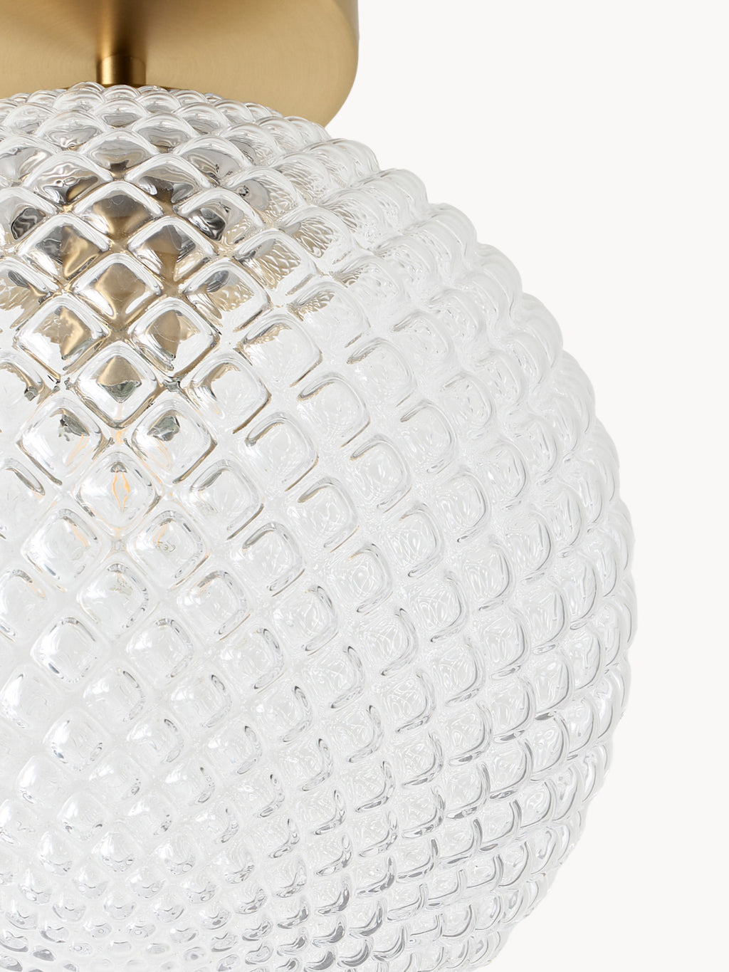 Small Glass Ceiling Lamp Lorna