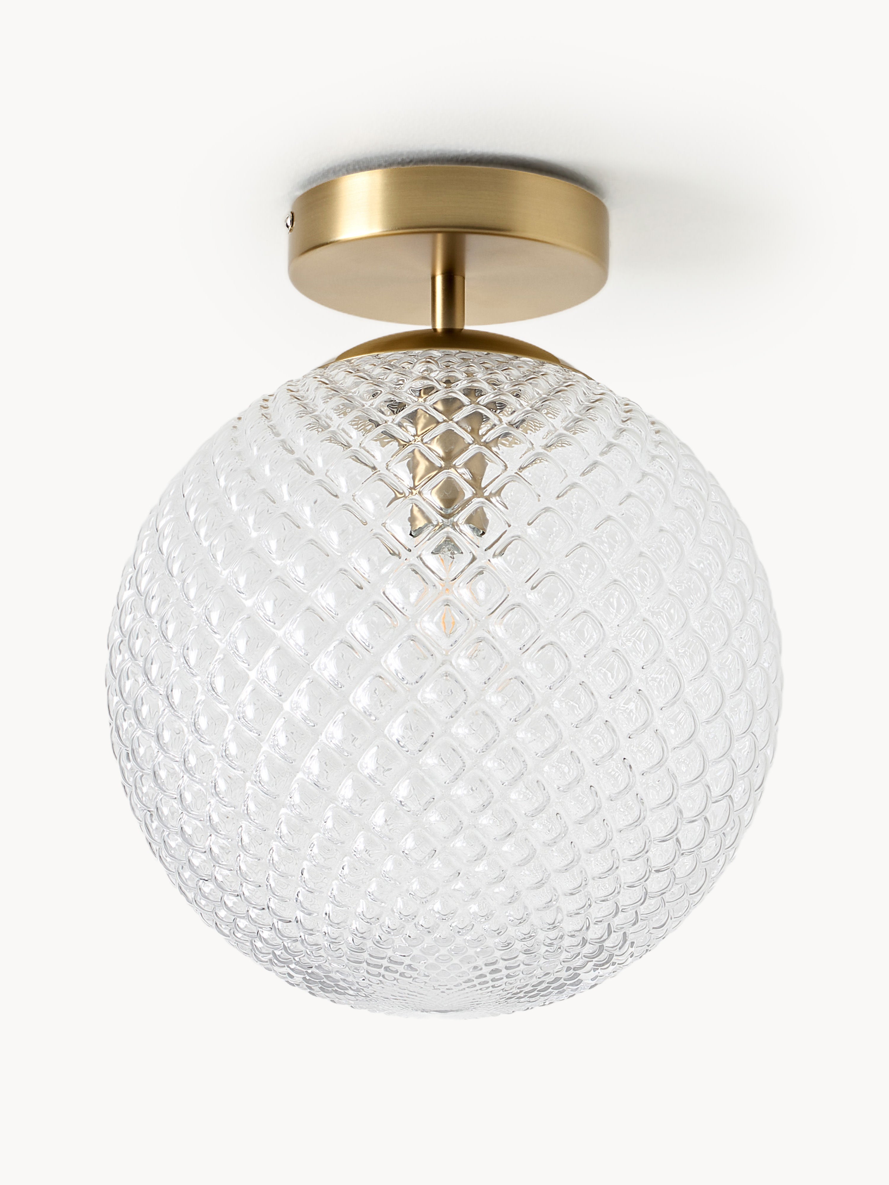 Gallery image 1 - Small Glass Ceiling Lamp Lorna