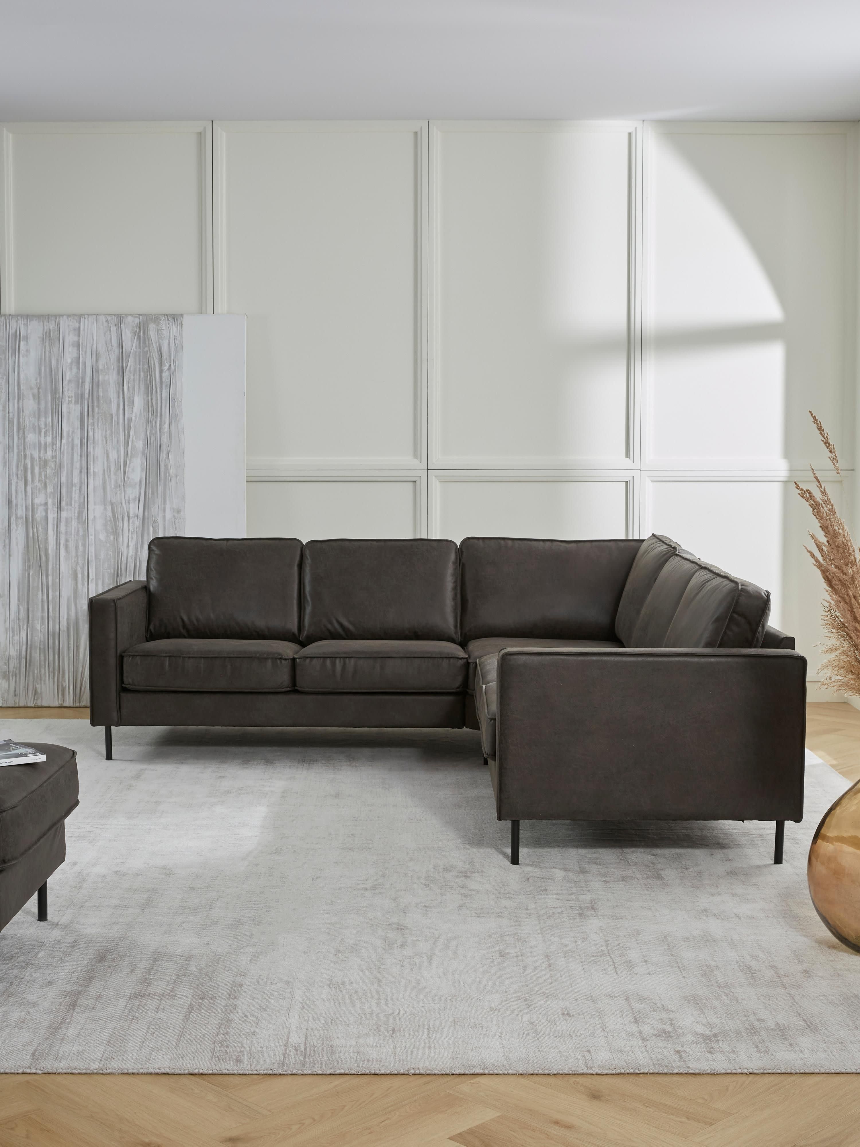 Hunter Leather Corner Sofa (4-seater)