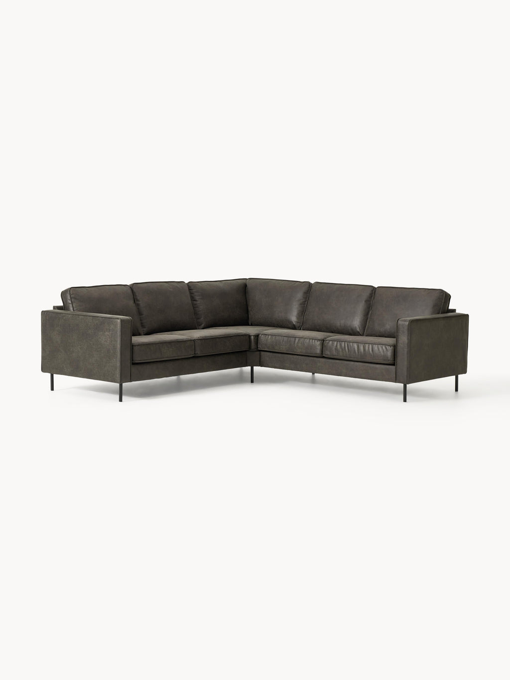 Hunter Leather Corner Sofa (4-seater)