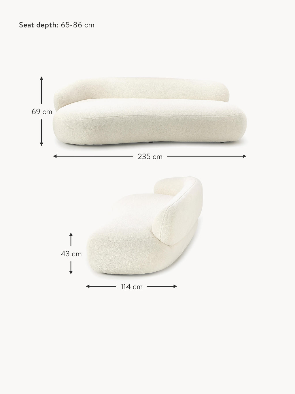 Alba Teddy Sofa (3-seater)