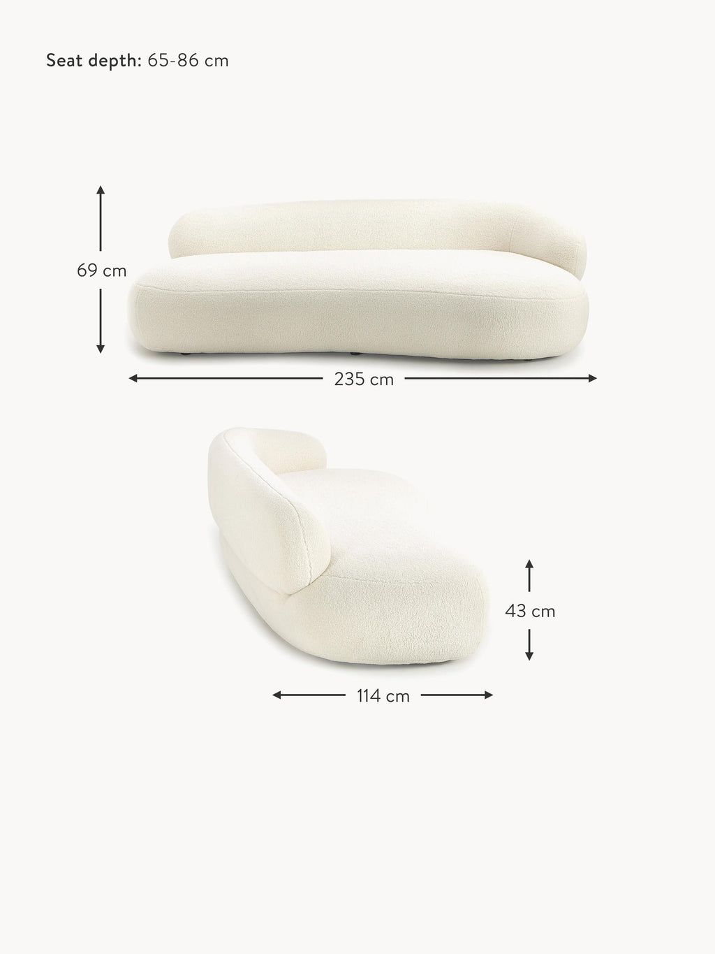 Alba Teddy Sofa (3-seater)