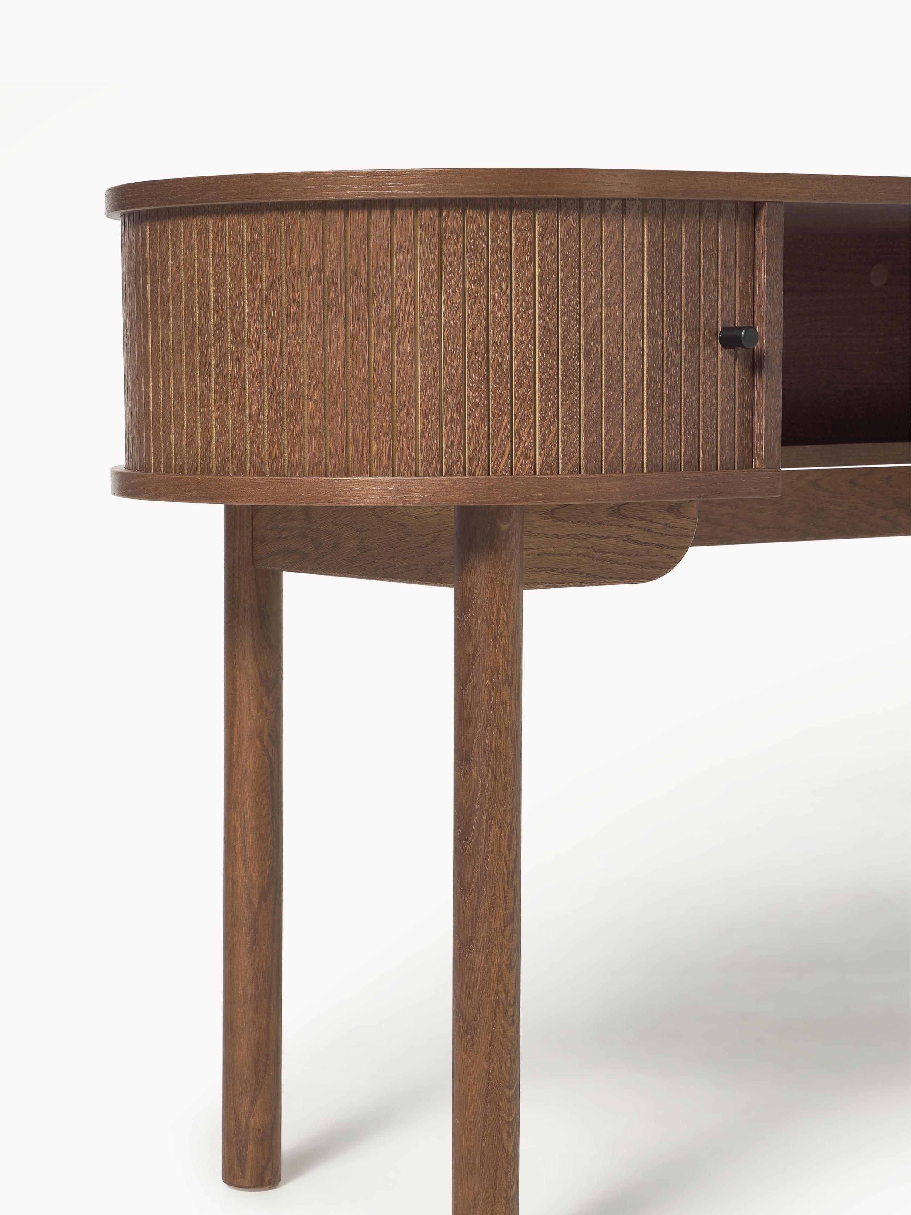 Calary Desk with Fluted Front