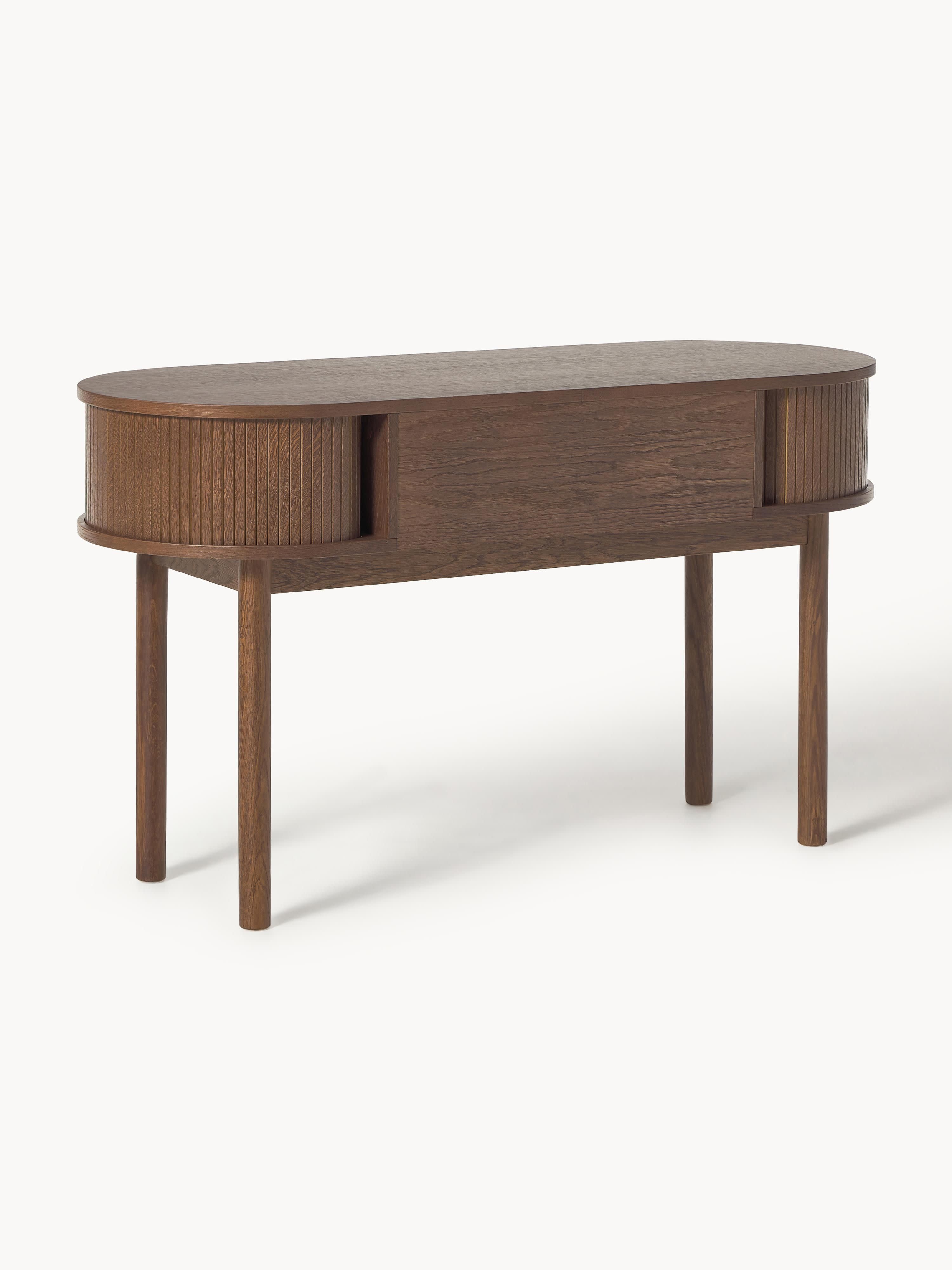 Calary Desk with Fluted Front