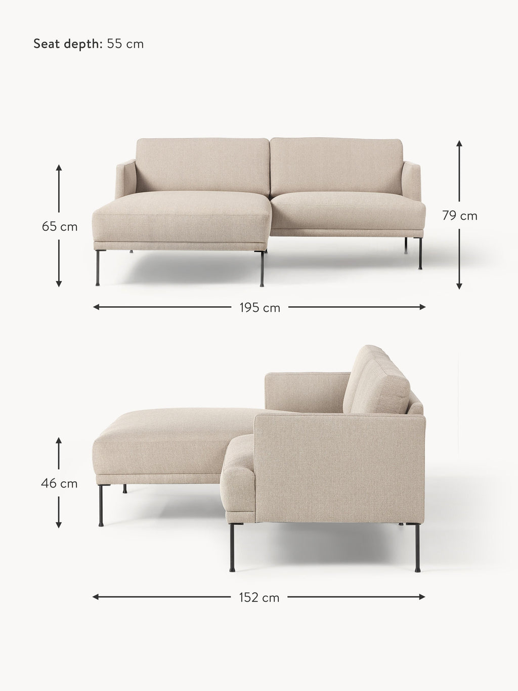 Fluente Small Corner Sofa