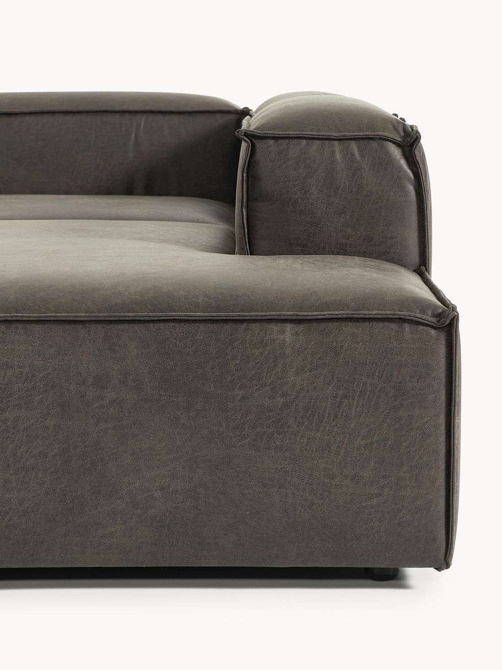 Lennon Modular Leather Corner Sofa (4-seater)